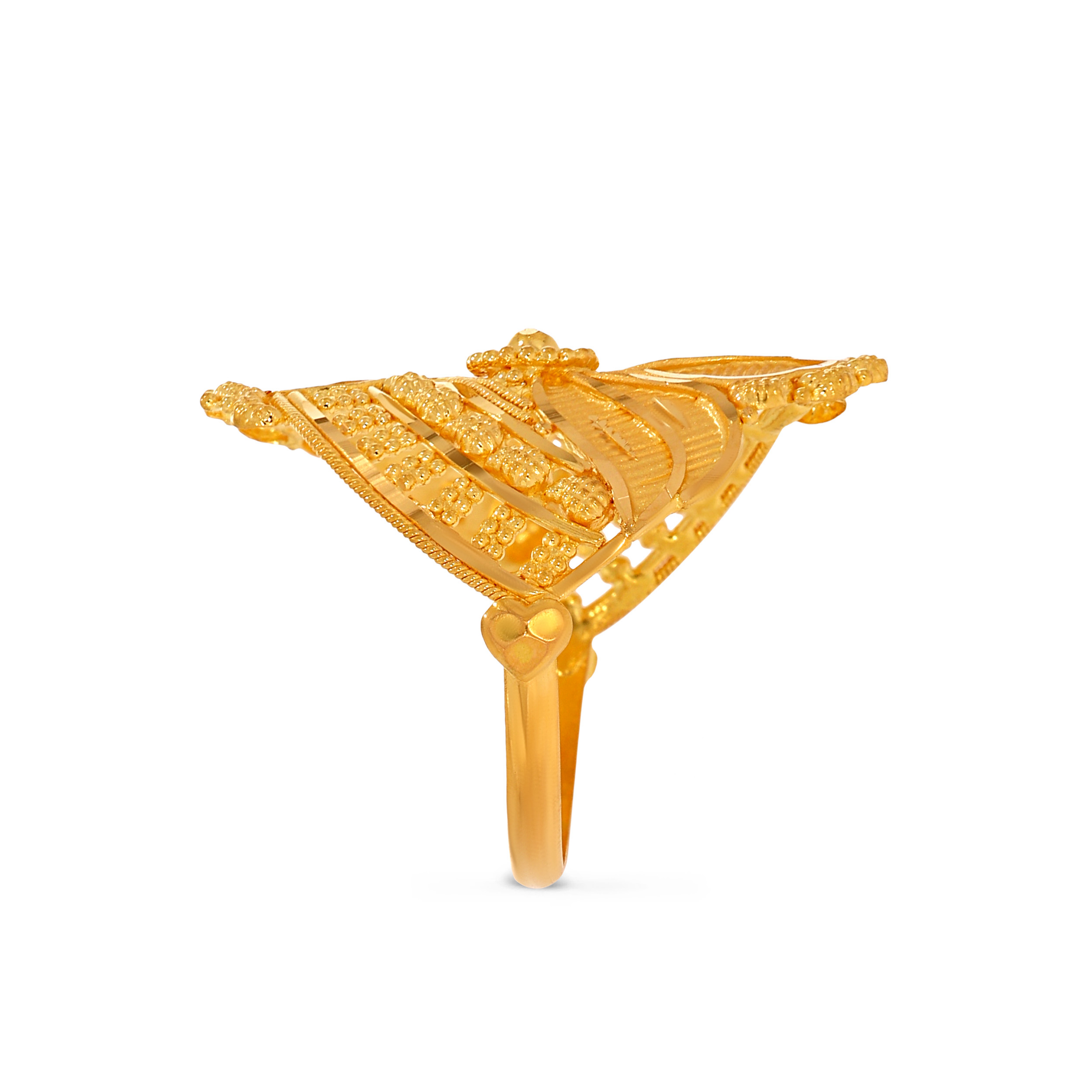 Artistic Filigree Gold Ring - Senco Gold and Diamonds