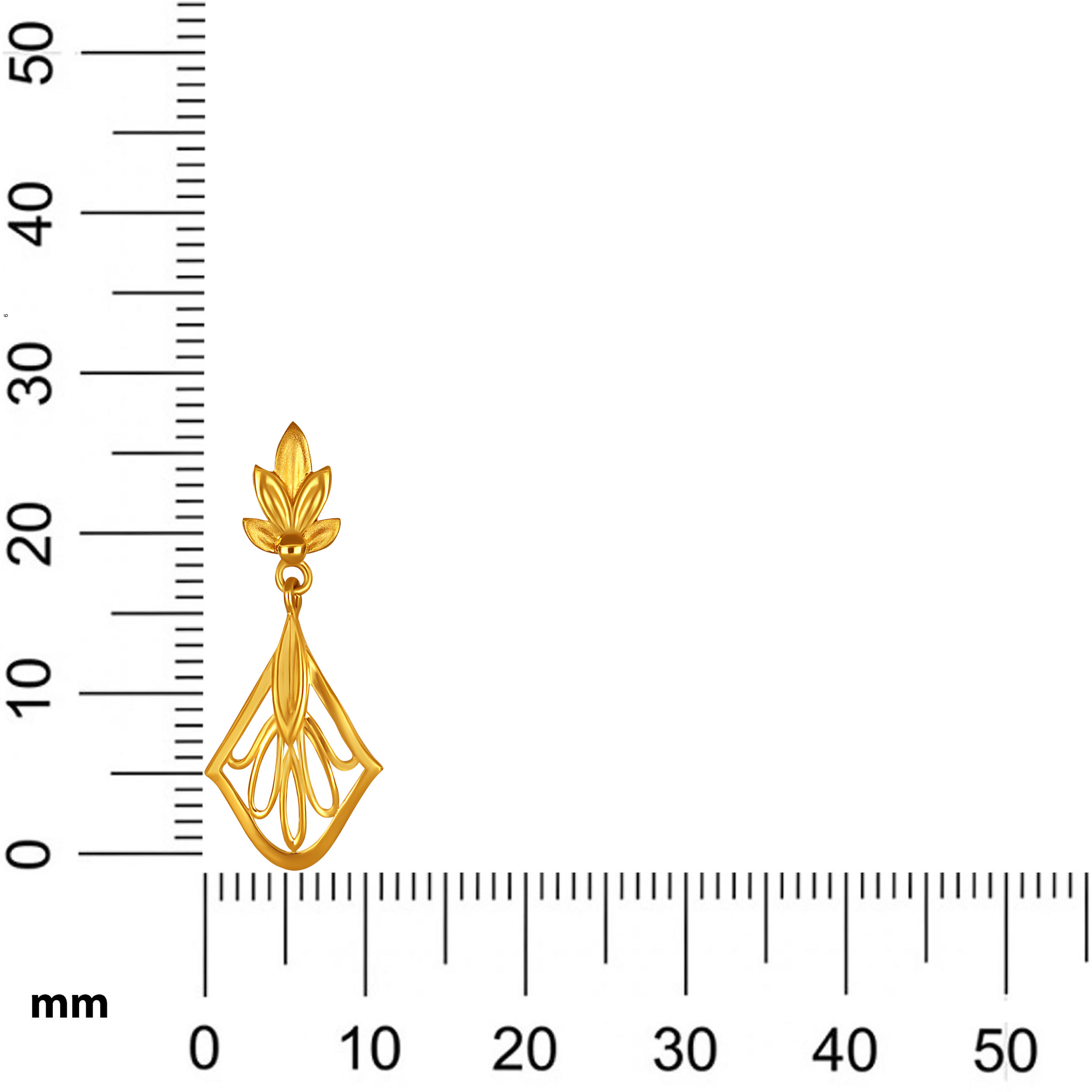 Gleam of Elegance Gold Drop Earrings - Senco Gold and Diamonds
