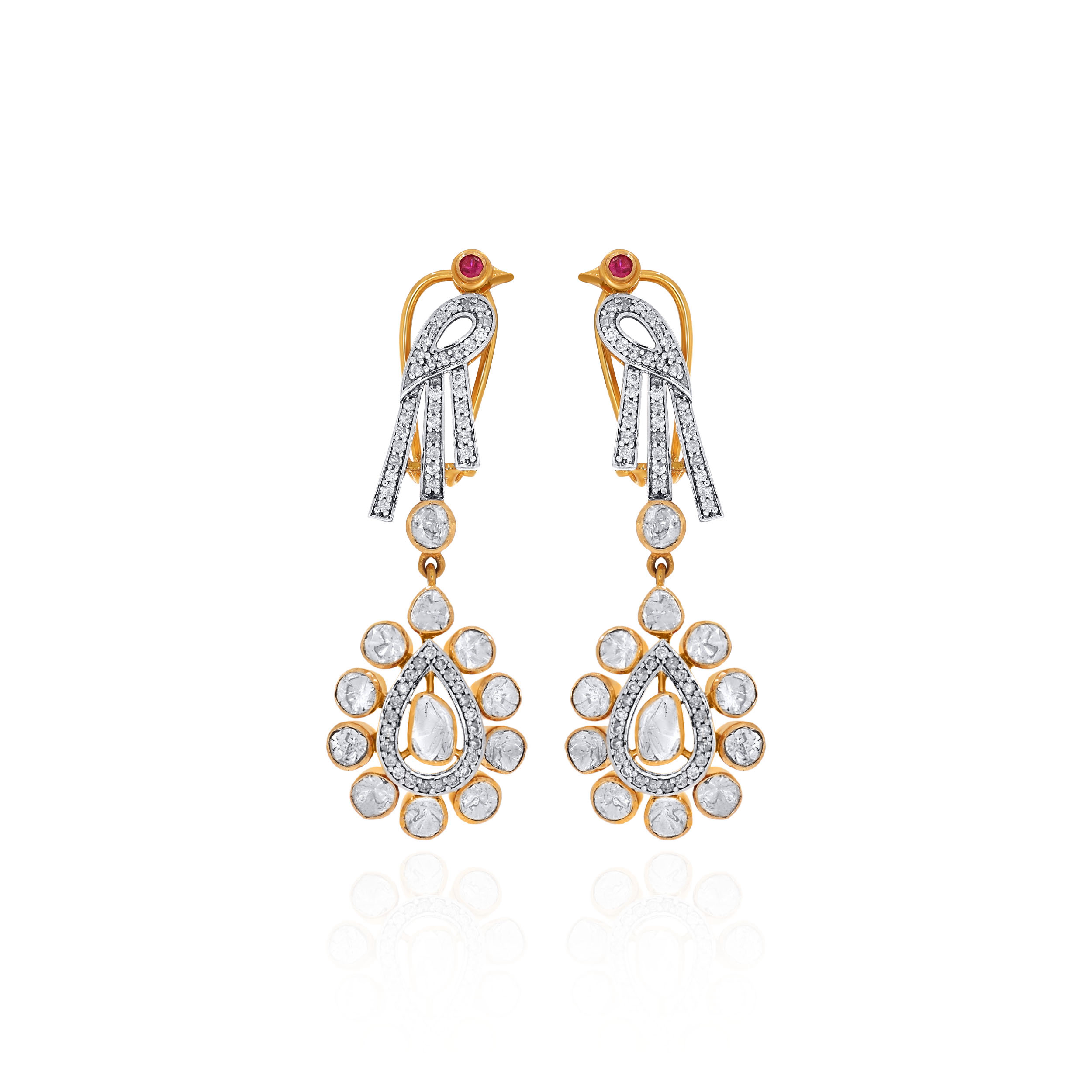 Enchanted Plumage Diamond Earrings - Senco Gold and Diamonds