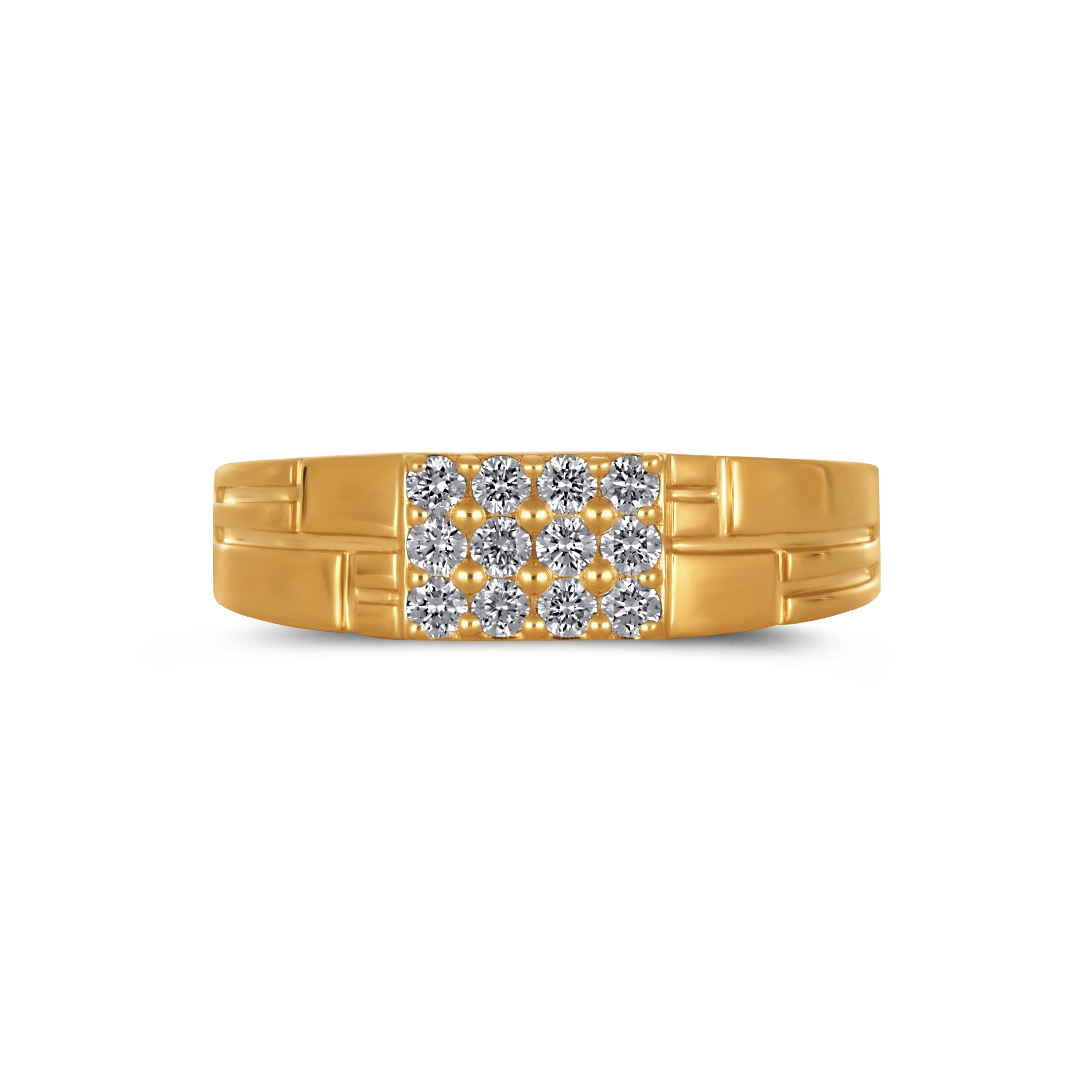 Meridian Grid Men's Diamond Band alternate view 1