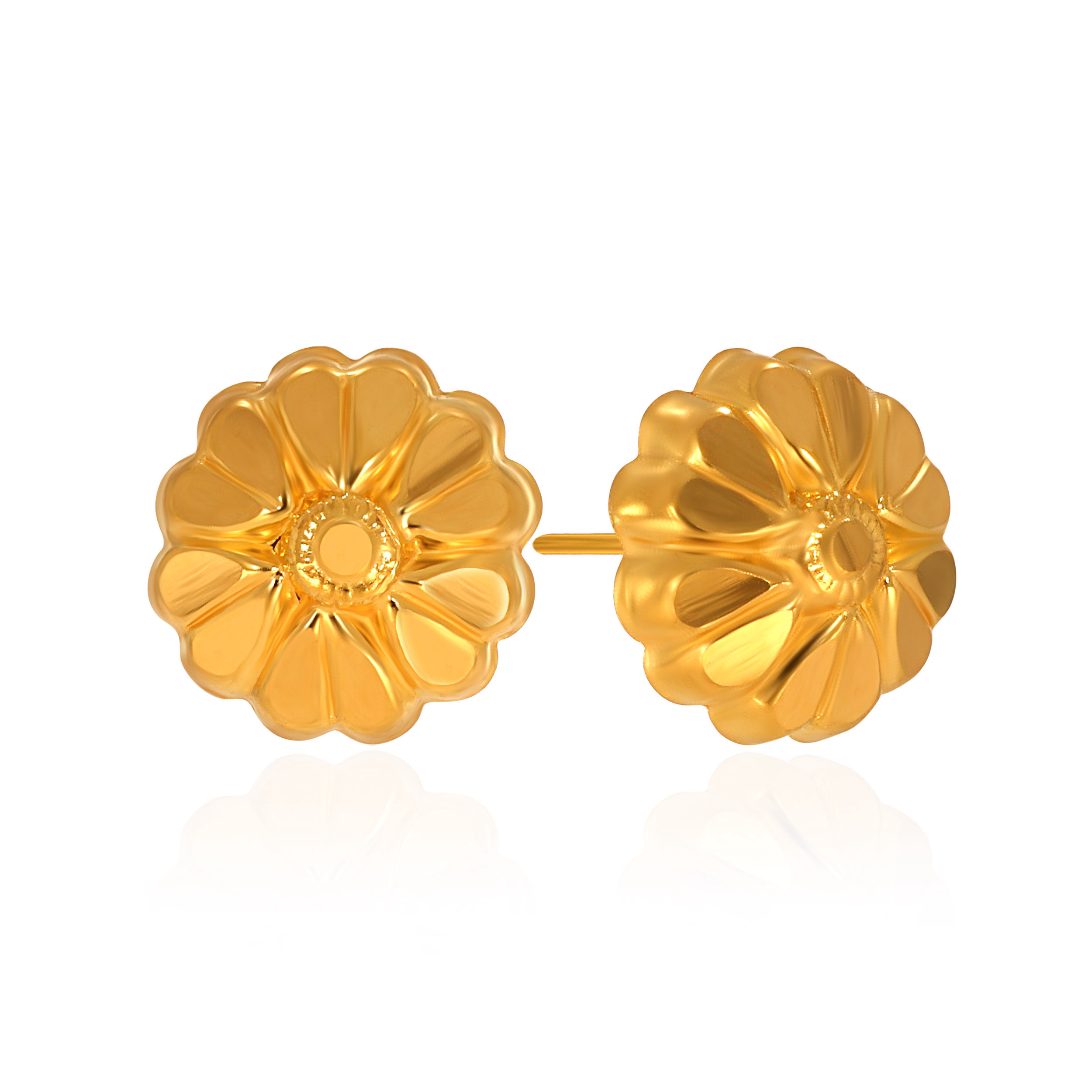 22K Yellow Gold Gold Studs Earrings-GP-D000577200 - Senco Gold and Diamonds