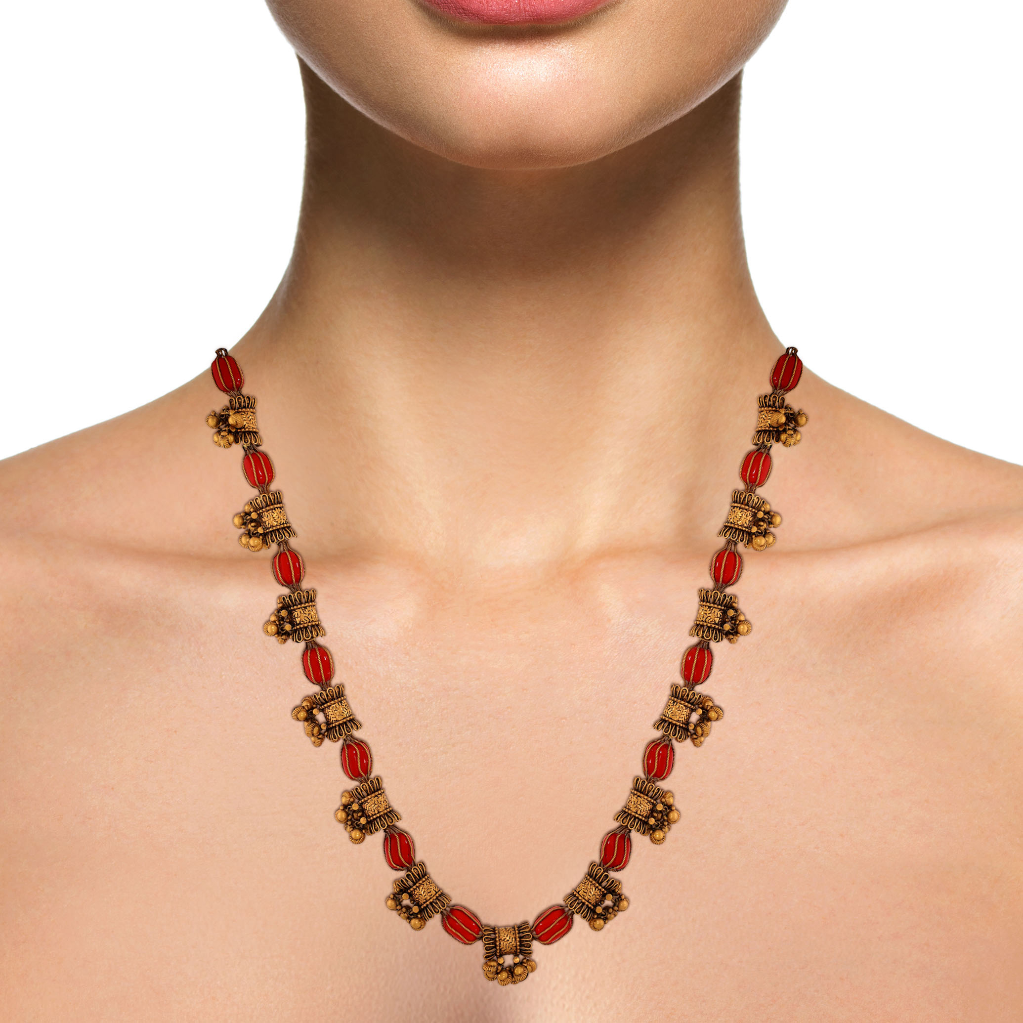 22K Yellow Gold Necklace-GN-D000788411 - Senco Gold and Diamonds
