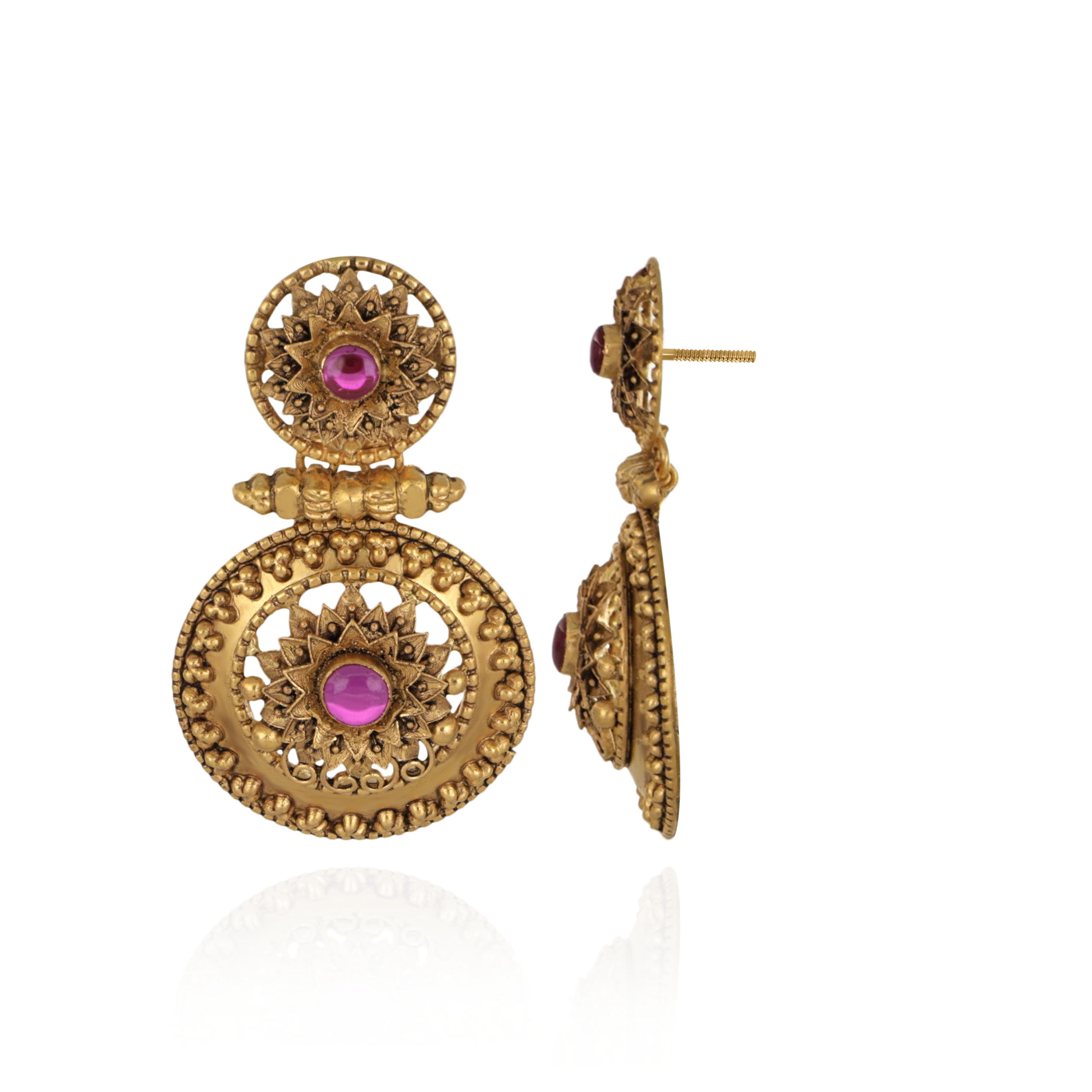 Imperial Sun Gold Earrings - Senco Gold and Diamonds