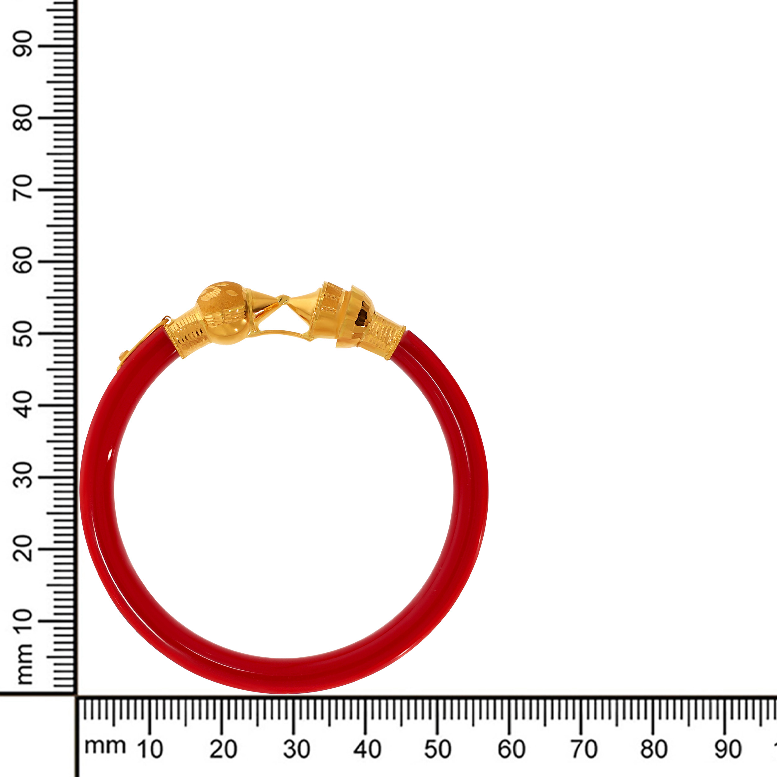 Ethnic Touch Gold Mukh Pola Bangle - Senco Gold and Diamonds