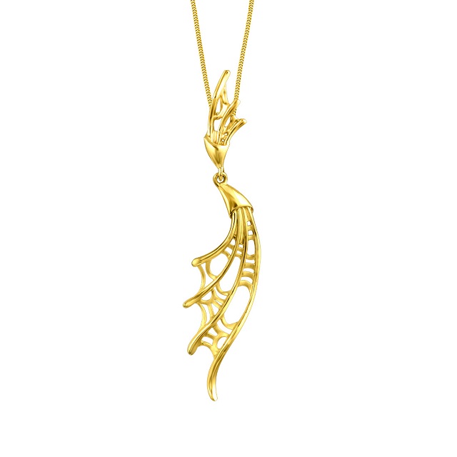 Wings of Fire Gold Pendant - Senco Gold and Diamonds