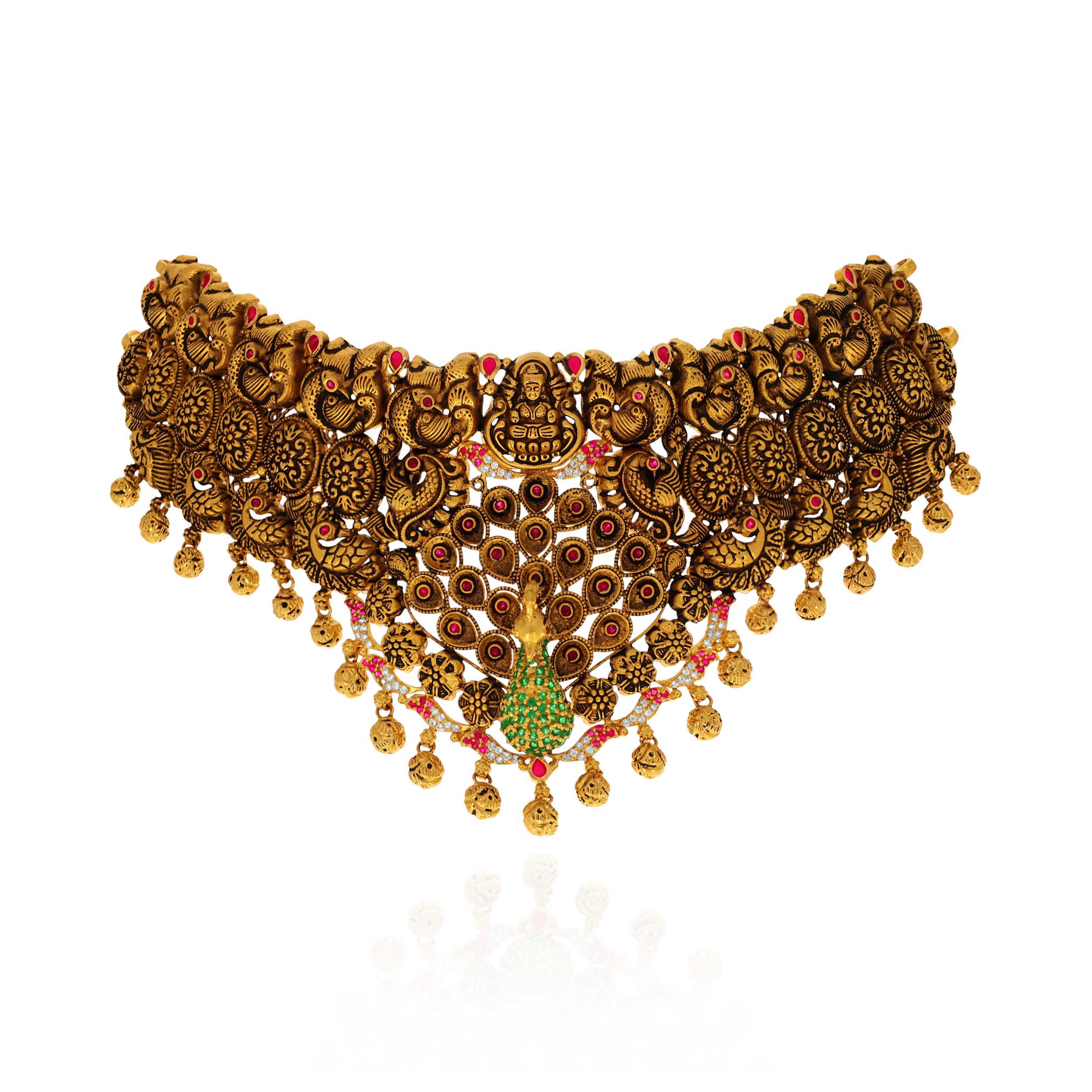 Darbar Glow Gold Choker - Senco Gold and Diamonds