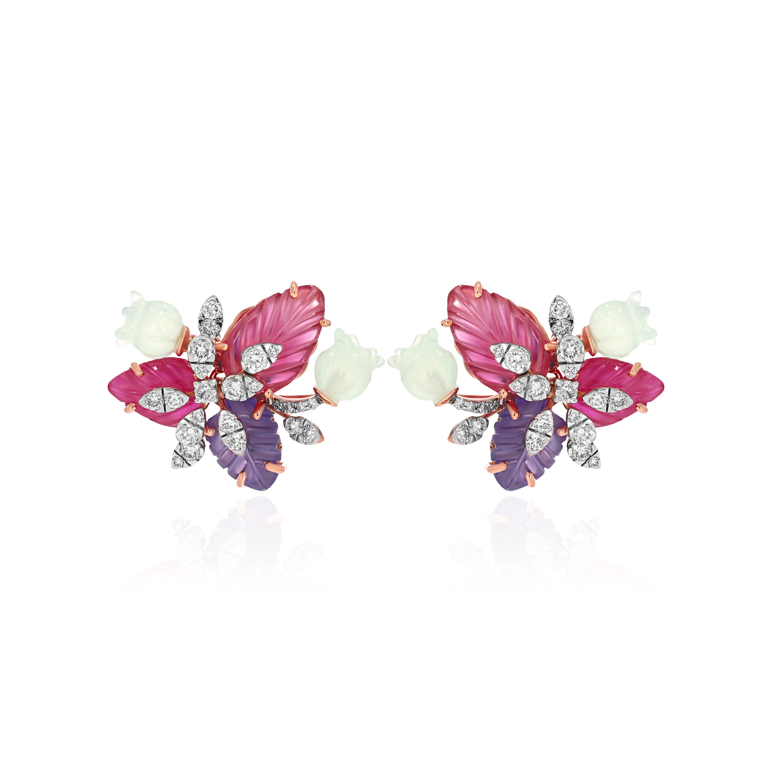 Petal Perfect Diamond Studs - Senco Gold and Diamonds