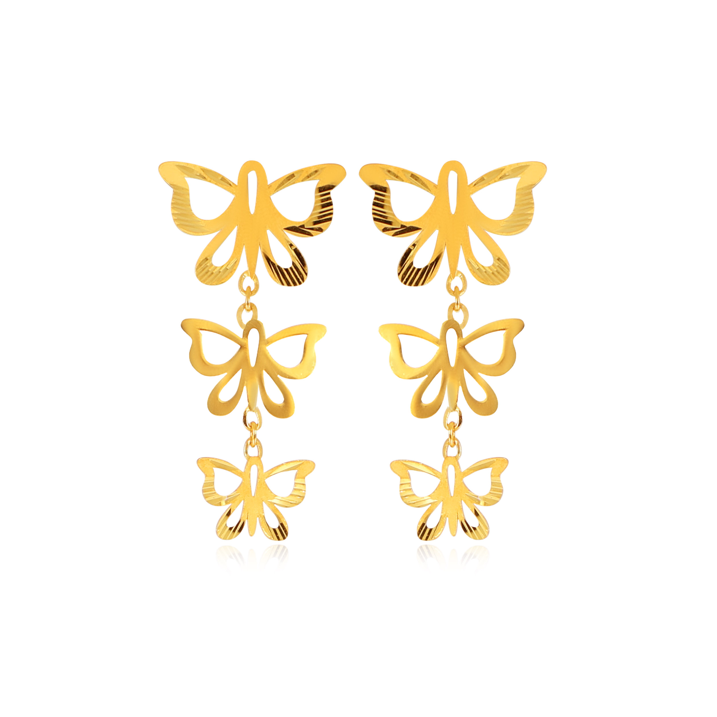 Spring Delight Gold Drop Earrings - Senco Gold and Diamonds