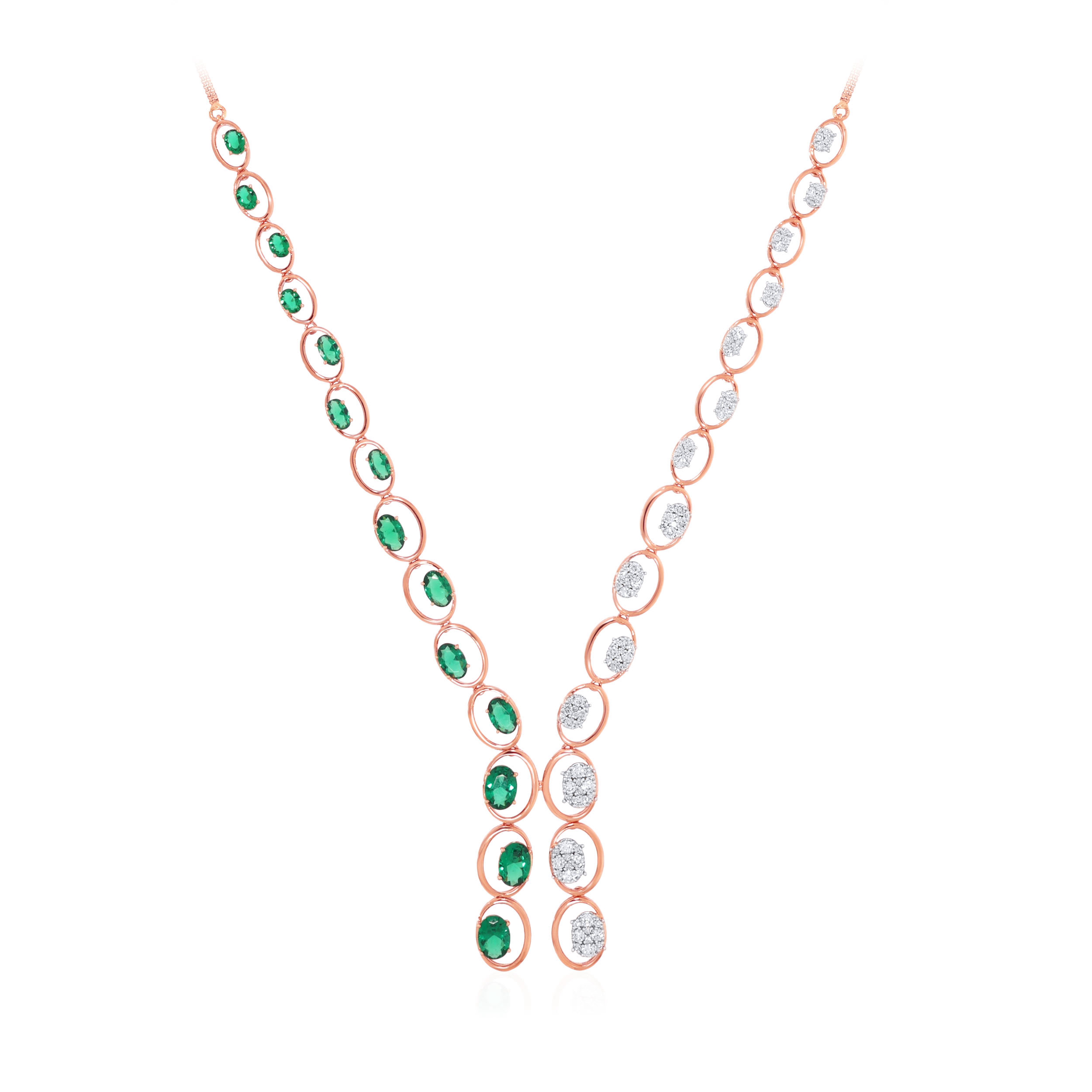 Greeny Affection Diamond Necklace - Senco Gold and Diamonds