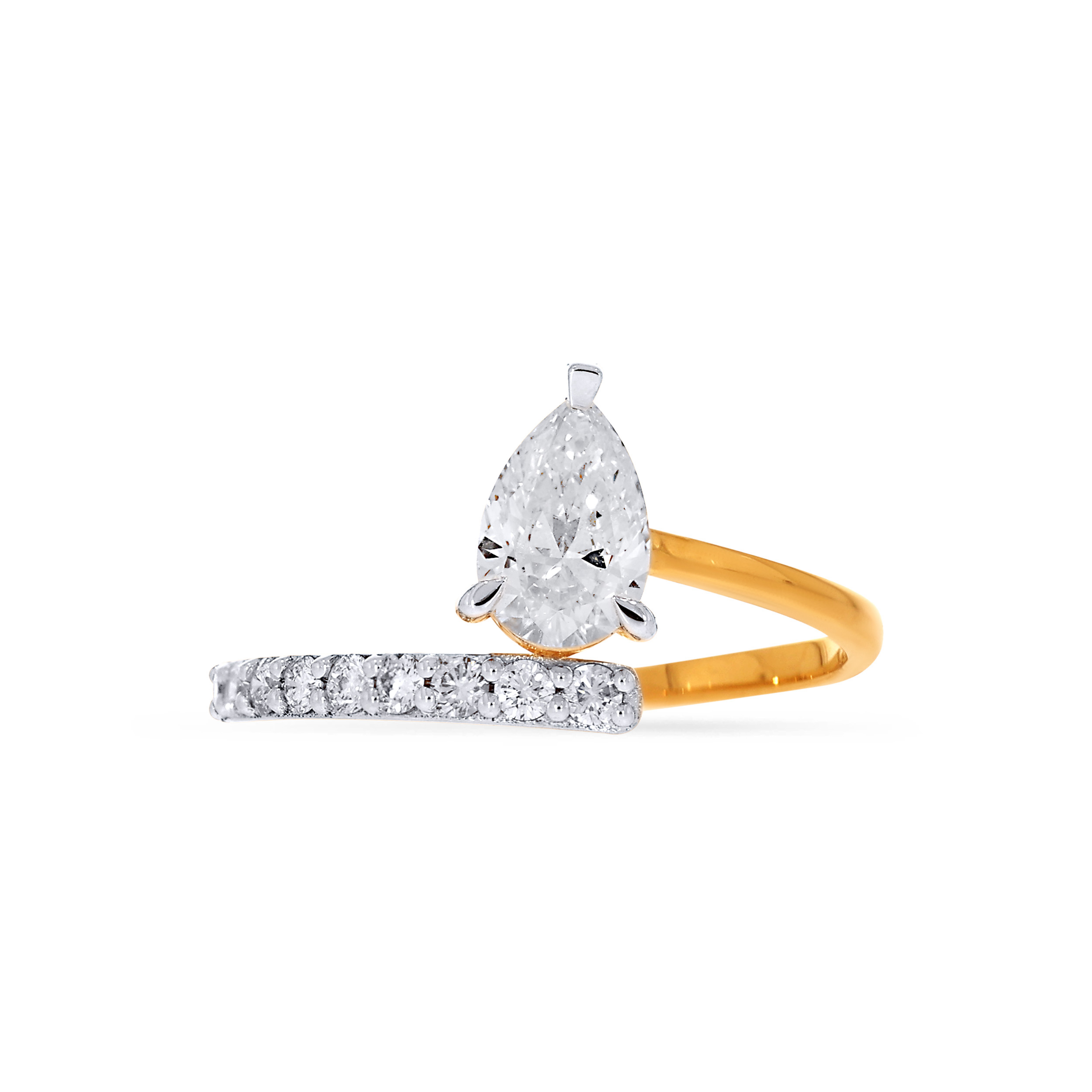 18K Yellow Gold Solitaire Ring-DLR-D000770013 - Senco Gold and Diamonds