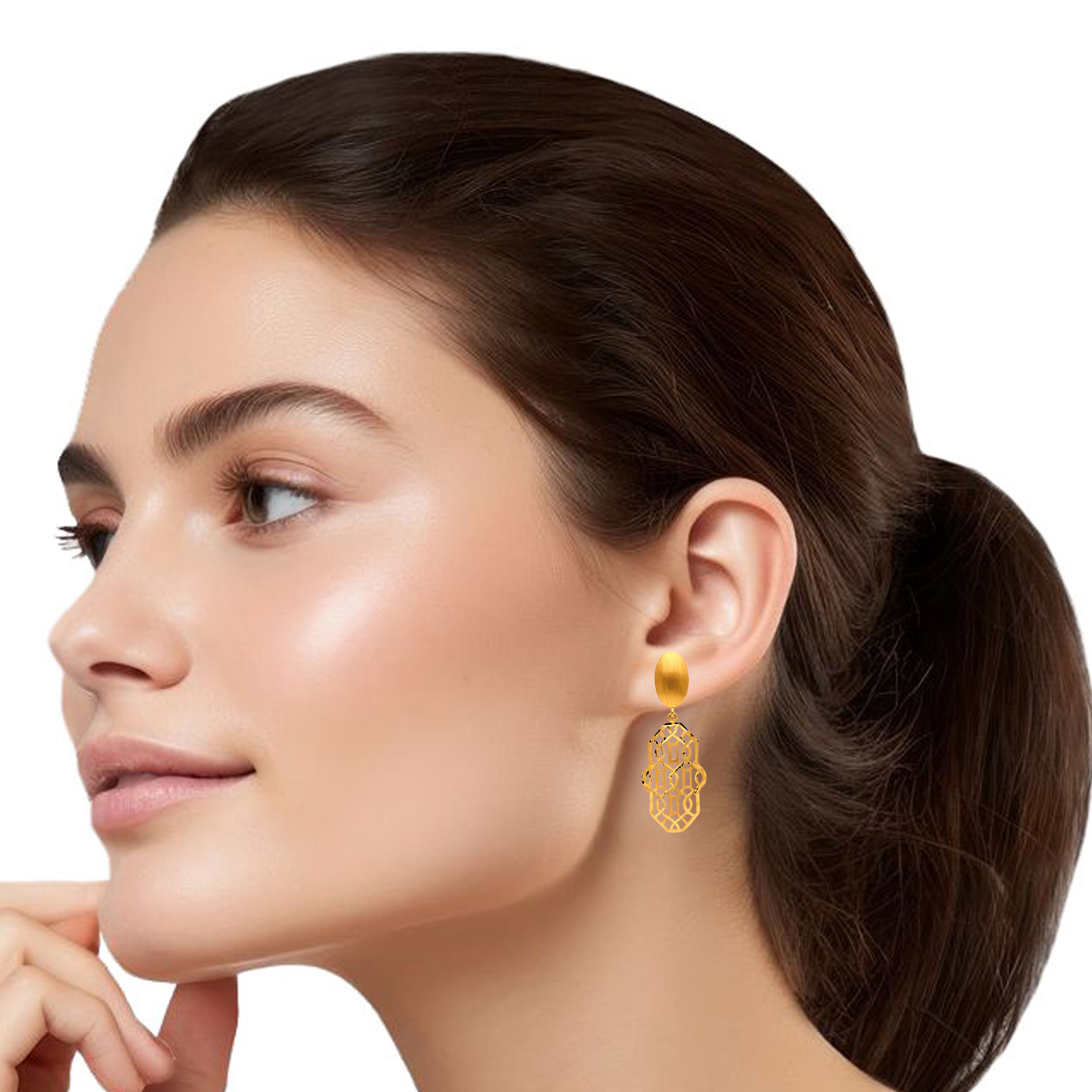 Modern Minimalism Gold Earrings - Senco Gold and Diamonds