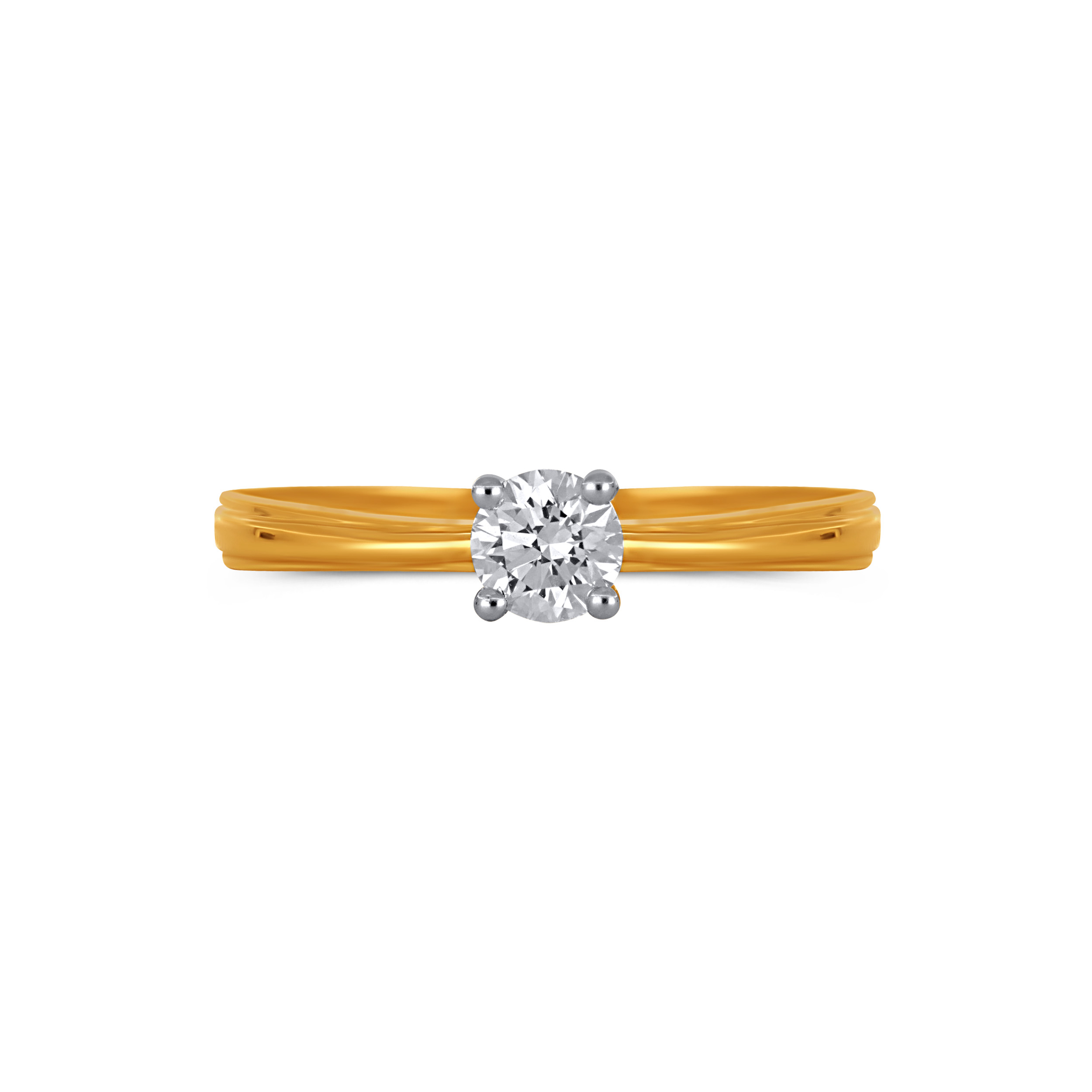 Luna Petite Solitaire Diamond Ring alternate view 1