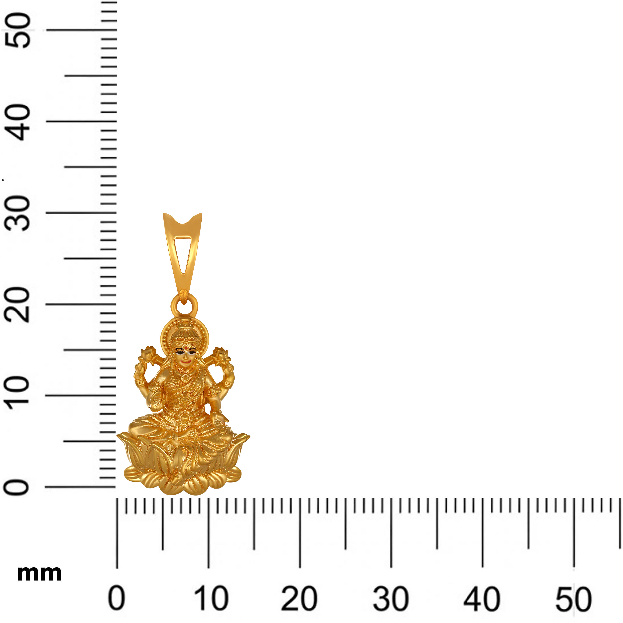 Radiance of Lakshmi Gold Pendant - Senco Gold and Diamonds