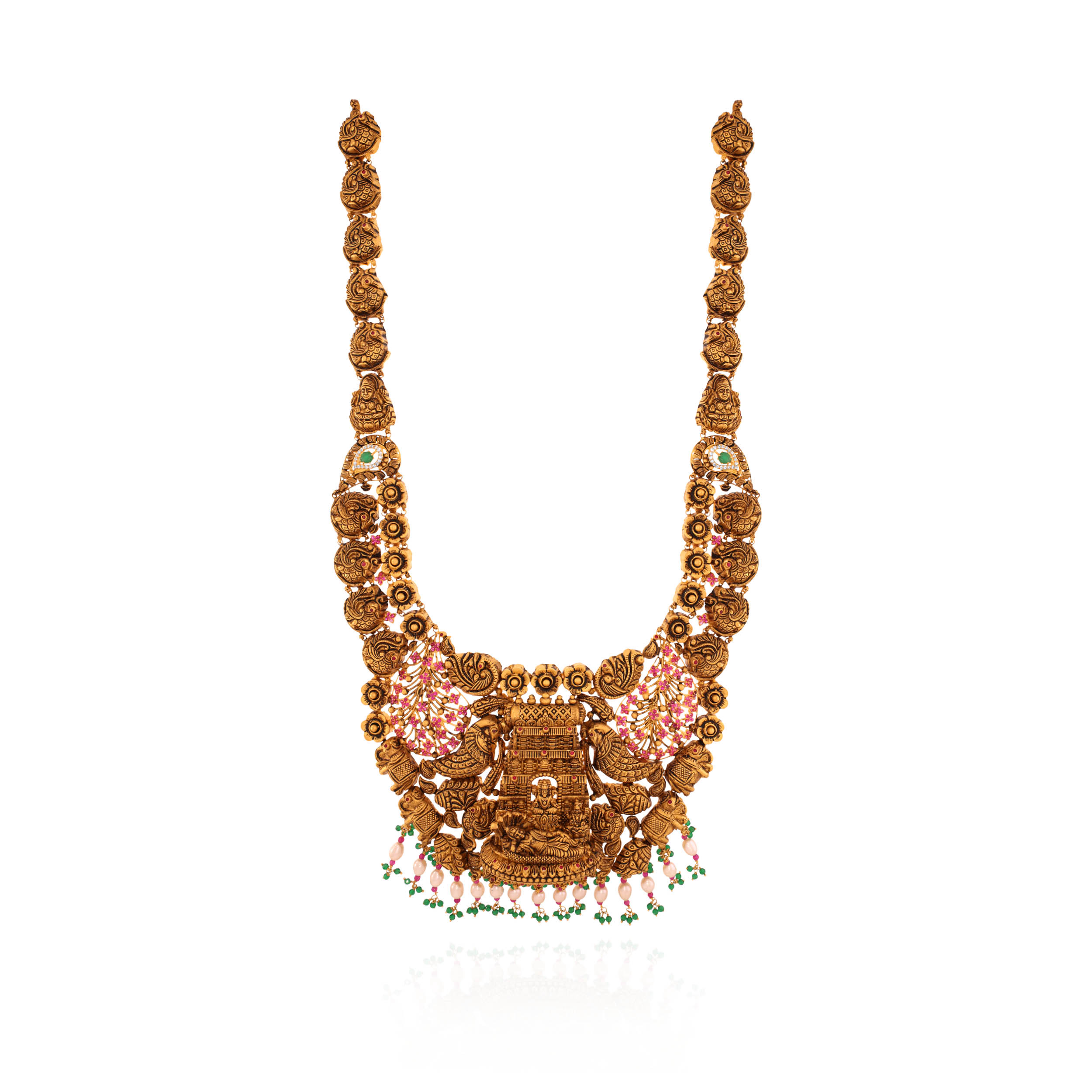 Prosperity Lakshmi Heritage Gold Necklace - Senco Gold and Diamonds