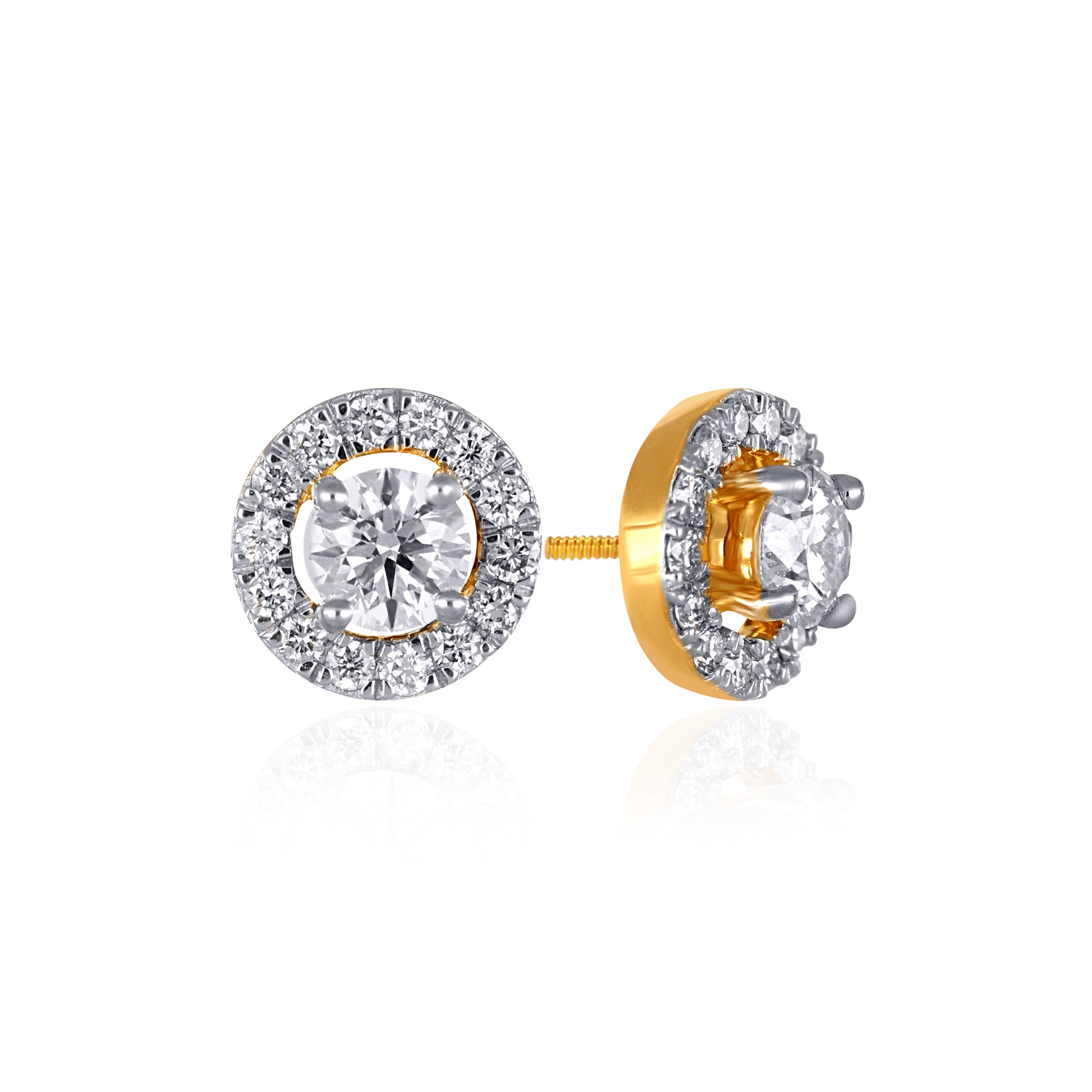 Circle Of Illumination Men's Earrings - Senco Gold and Diamonds