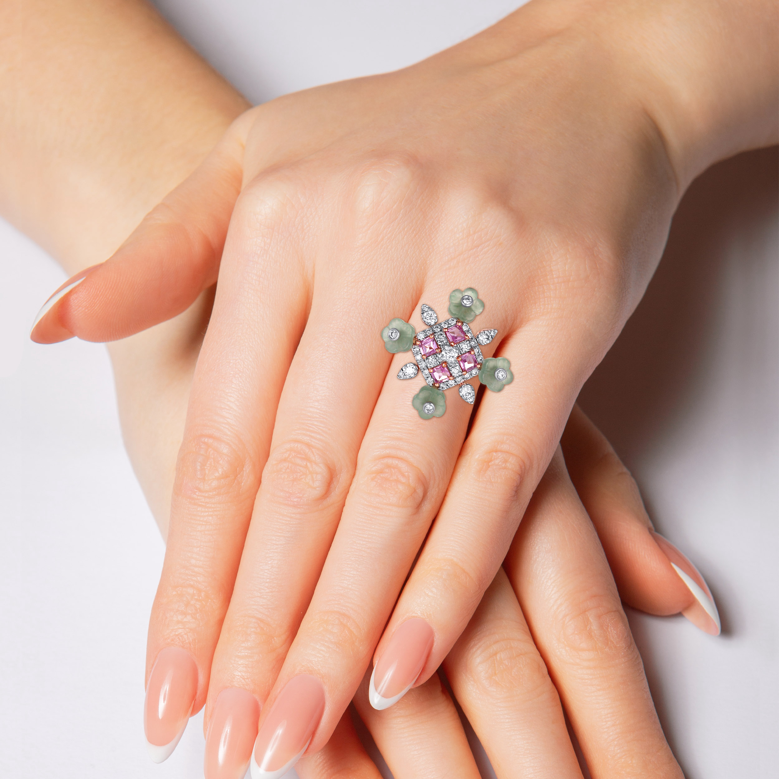 Moonlit Bloom Diamond Ring - Senco Gold and Diamonds