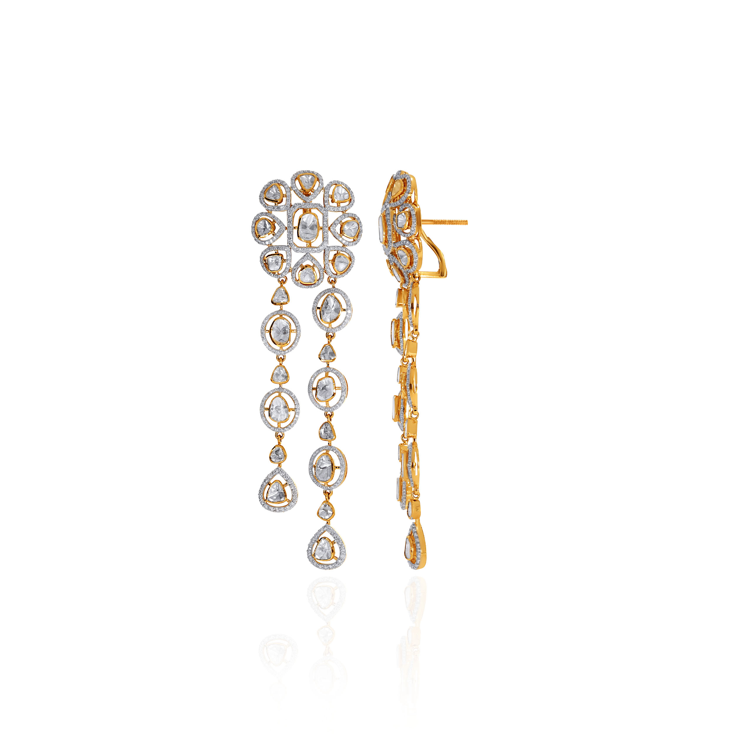 Opaline Drizzle Diamond Earrings - Senco Gold and Diamonds