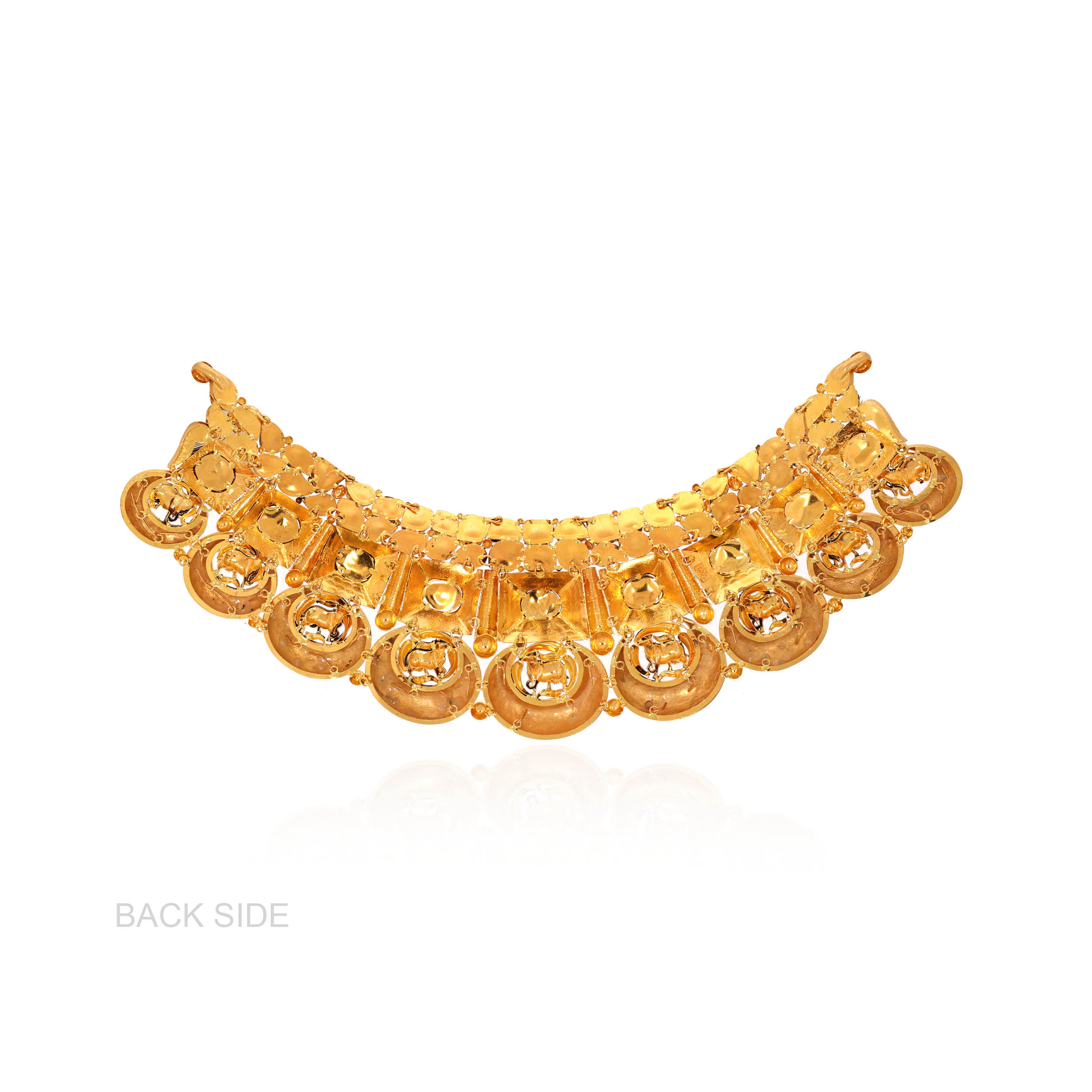 22K Yellow Gold Kundan Necklace-GN-D000788415 - Senco Gold and Diamonds
