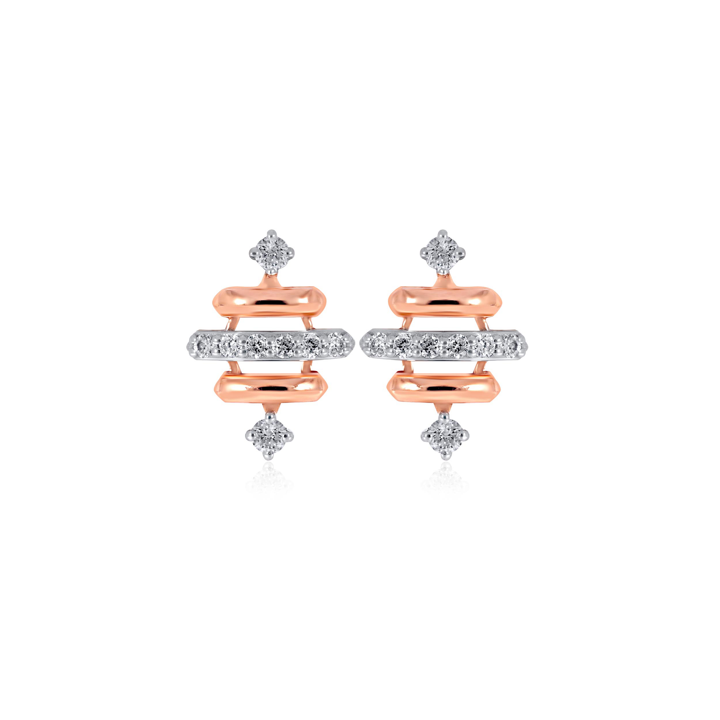 Radiant Path Diamond Studs - Senco Gold and Diamonds