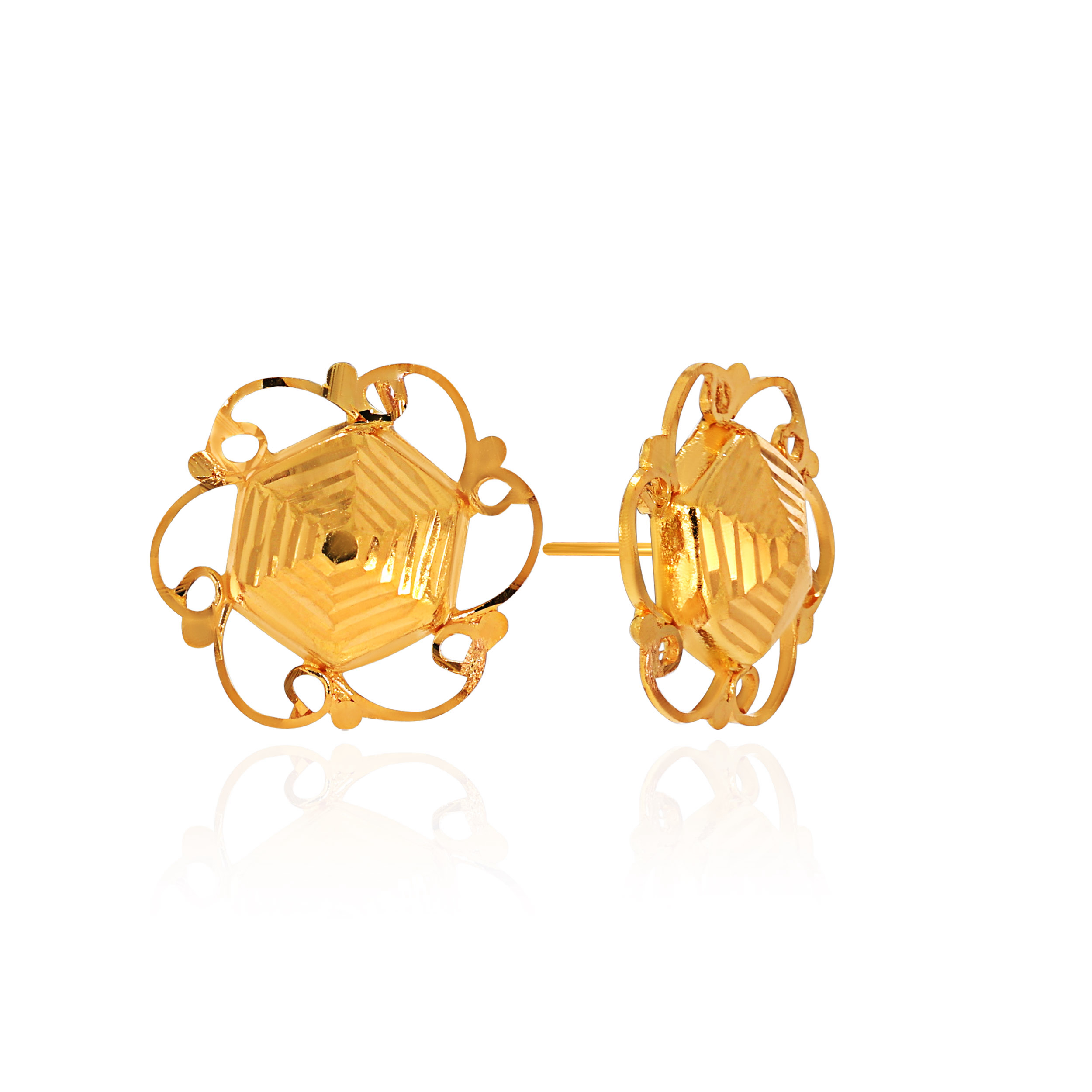22K Yellow Gold Gold Studs Earrings-GP-D000544748 - Senco Gold and Diamonds