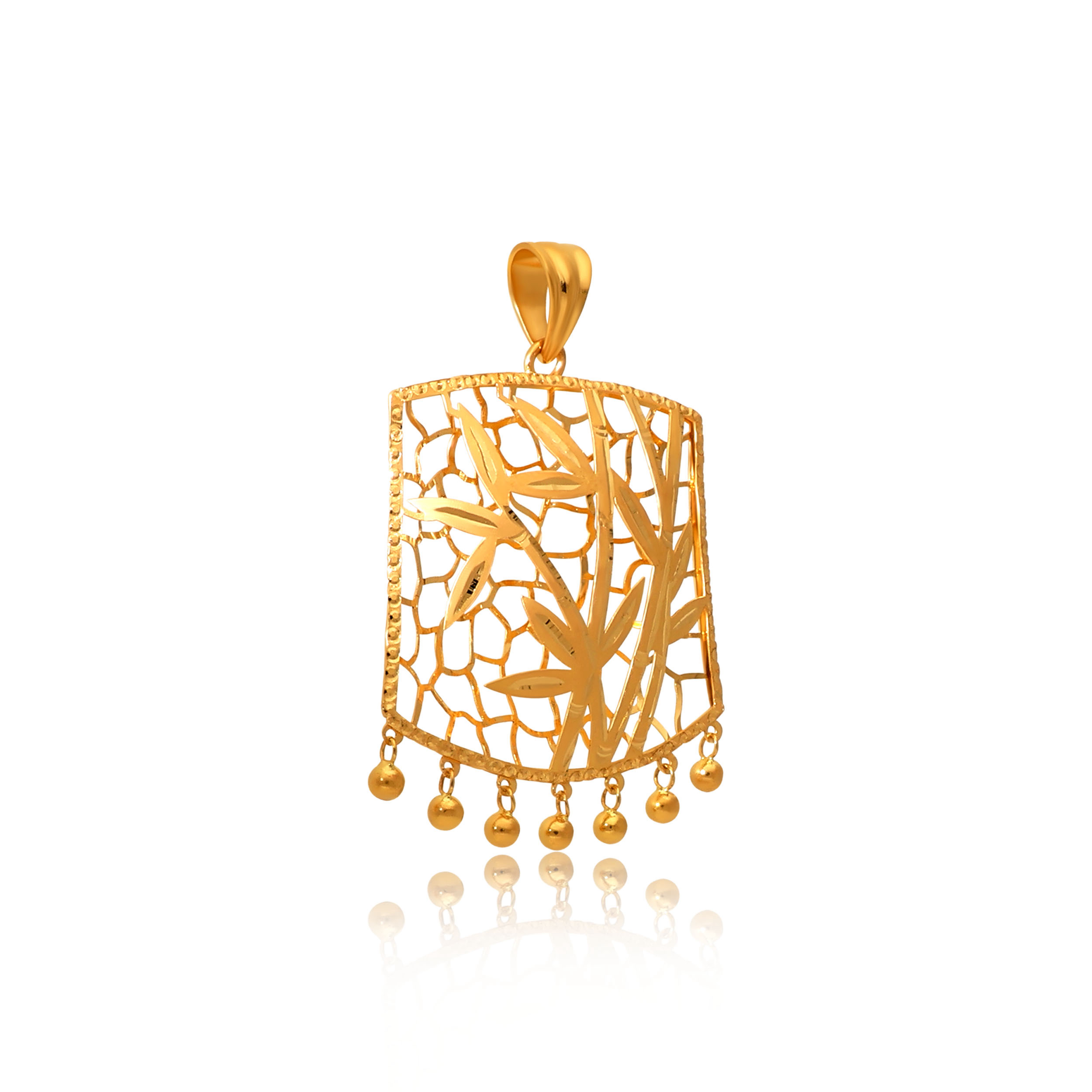 Rhythmic Charm Gold Pendant - Senco Gold and Diamonds