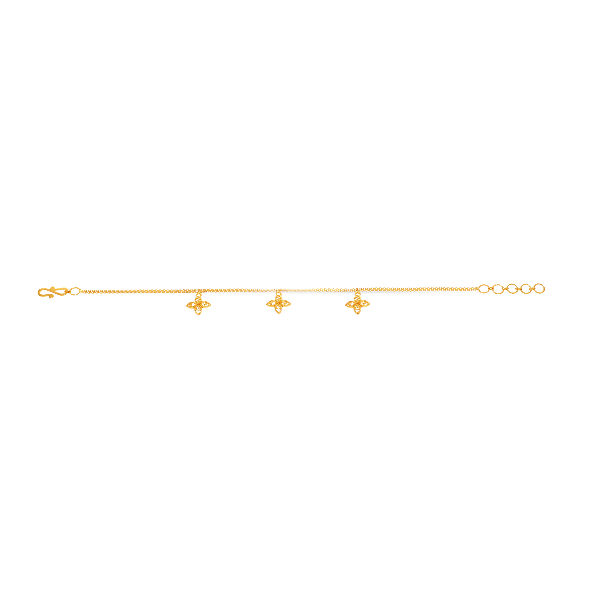 Quatrefoil Gold Bracelet - Senco Gold and Diamonds