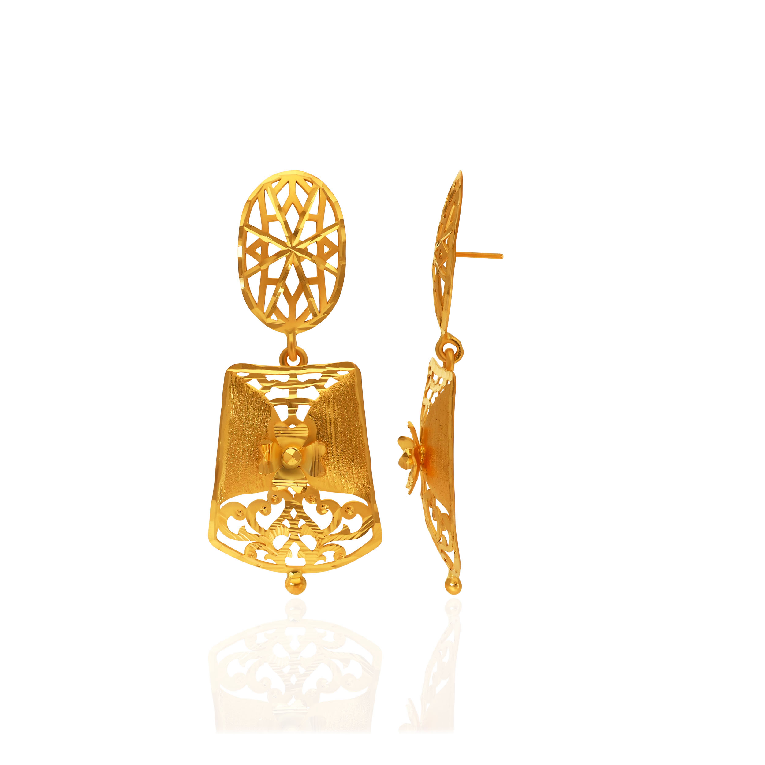 Majestic Filigree Gold Earrings - Senco Gold and Diamonds