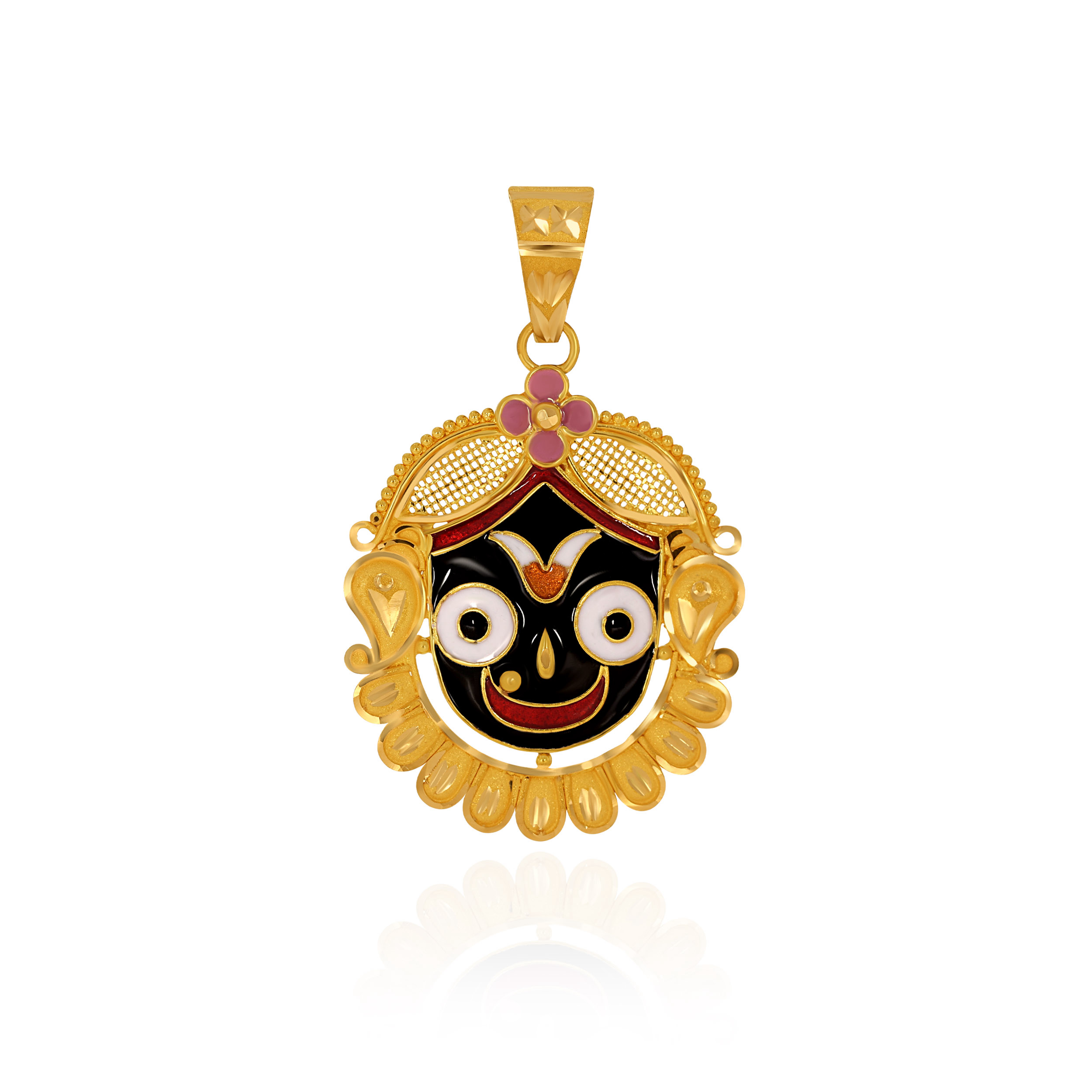 Sacred Aura Lord Jagannath Gold Pendant - Senco Gold and Diamonds
