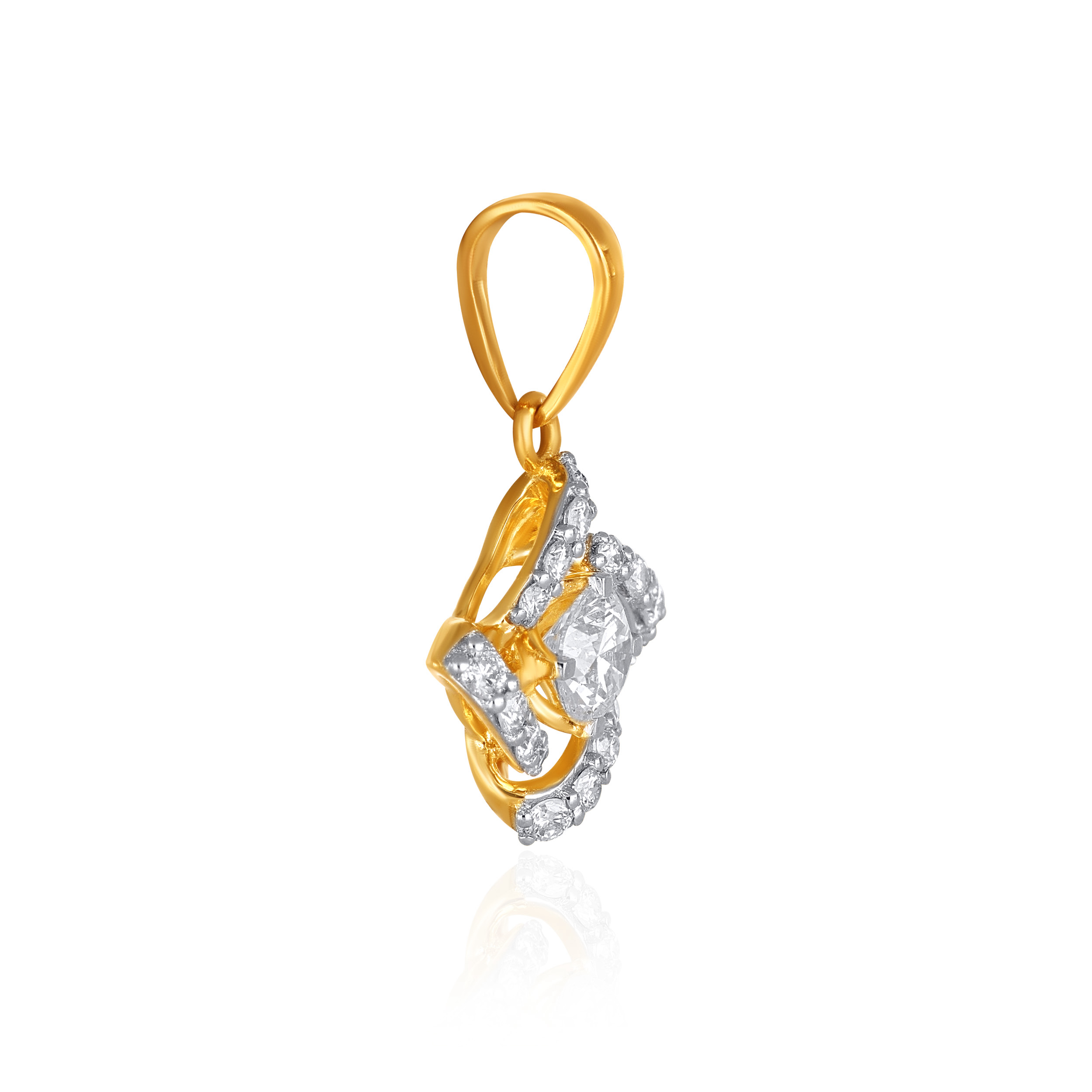 Captivating Love Solitaire Pendant - Senco Gold and Diamonds