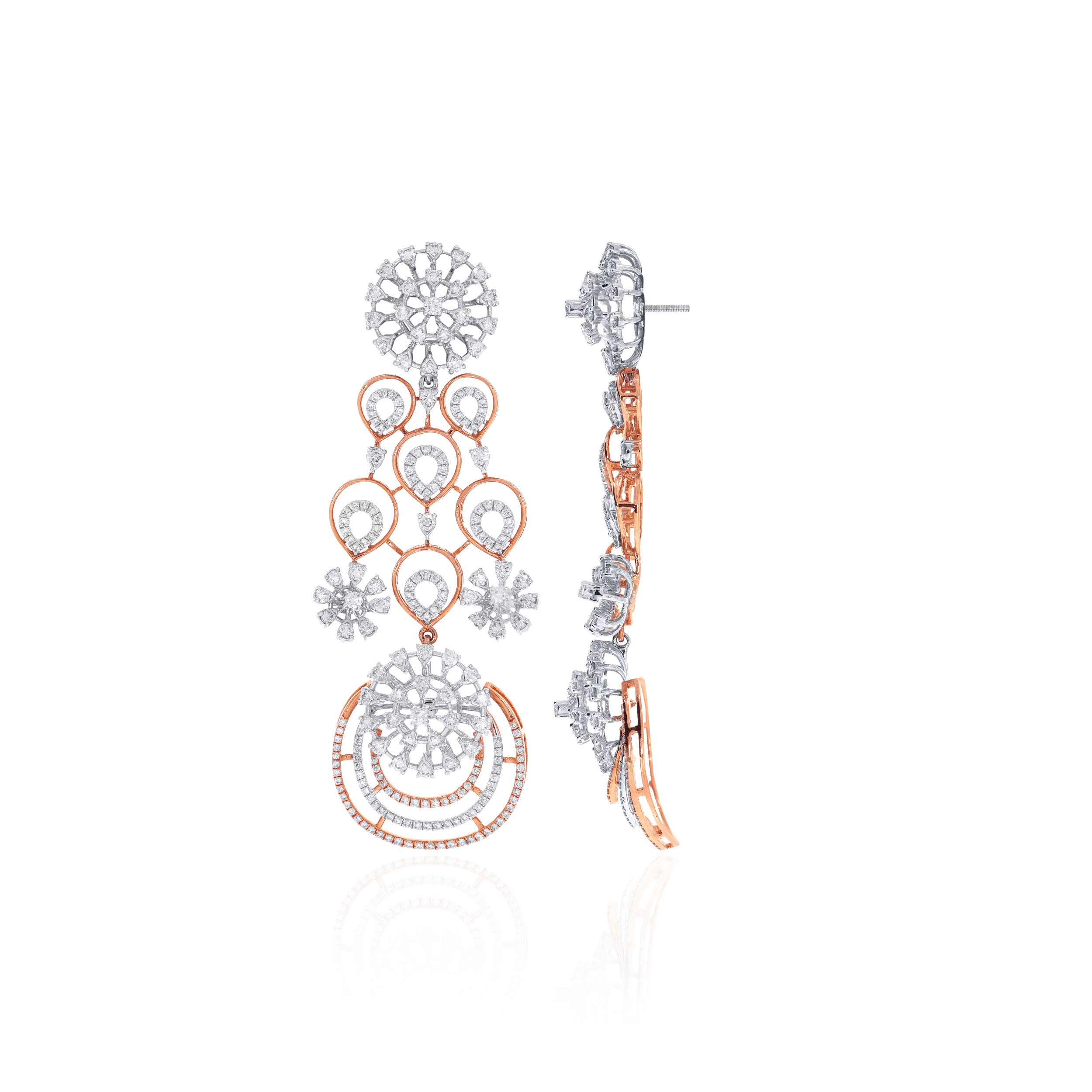 Royal Cascade Diamond Chandelier Earrings - Senco Gold and Diamonds
