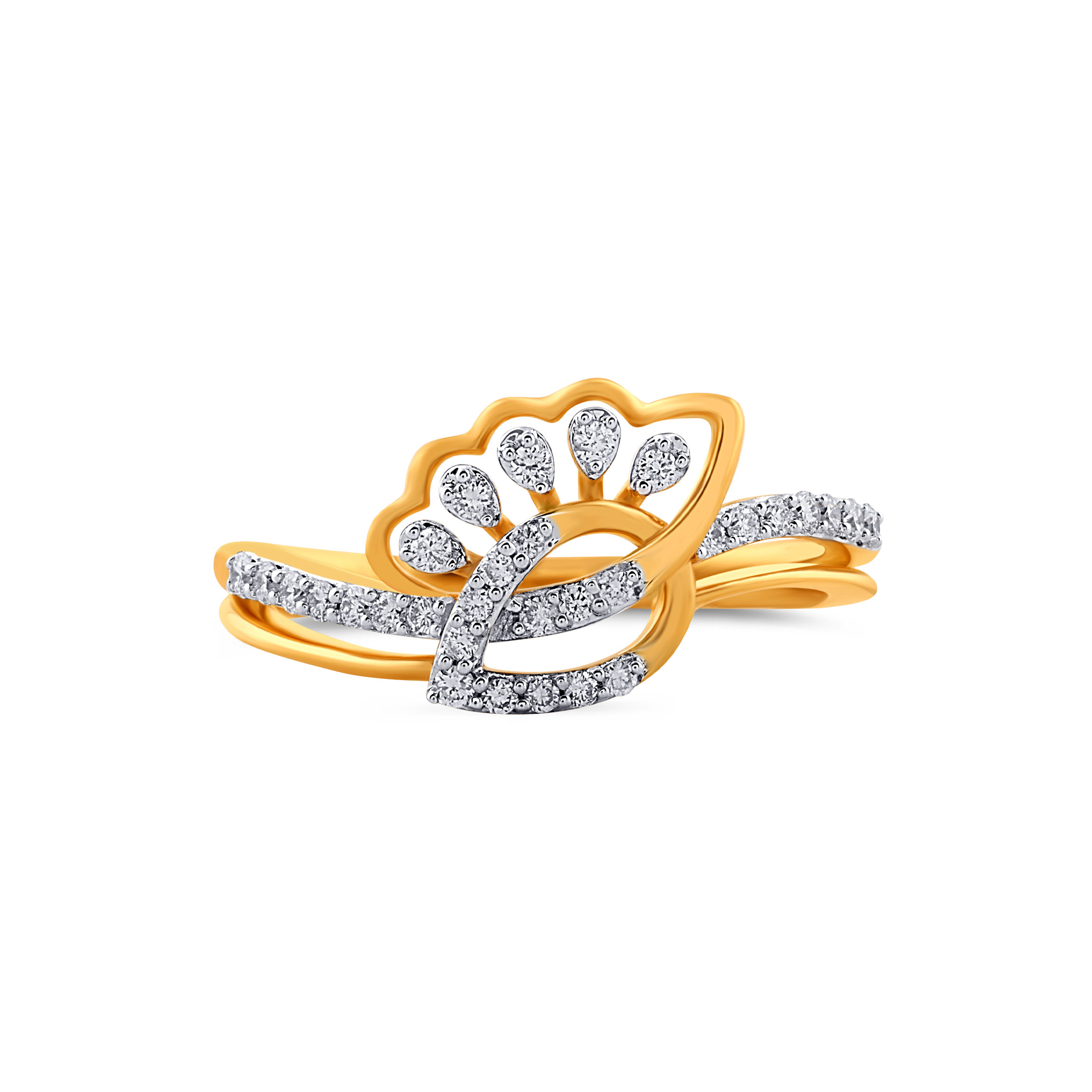Enchanted Scallop Diamond Ring - Senco Gold and Diamonds