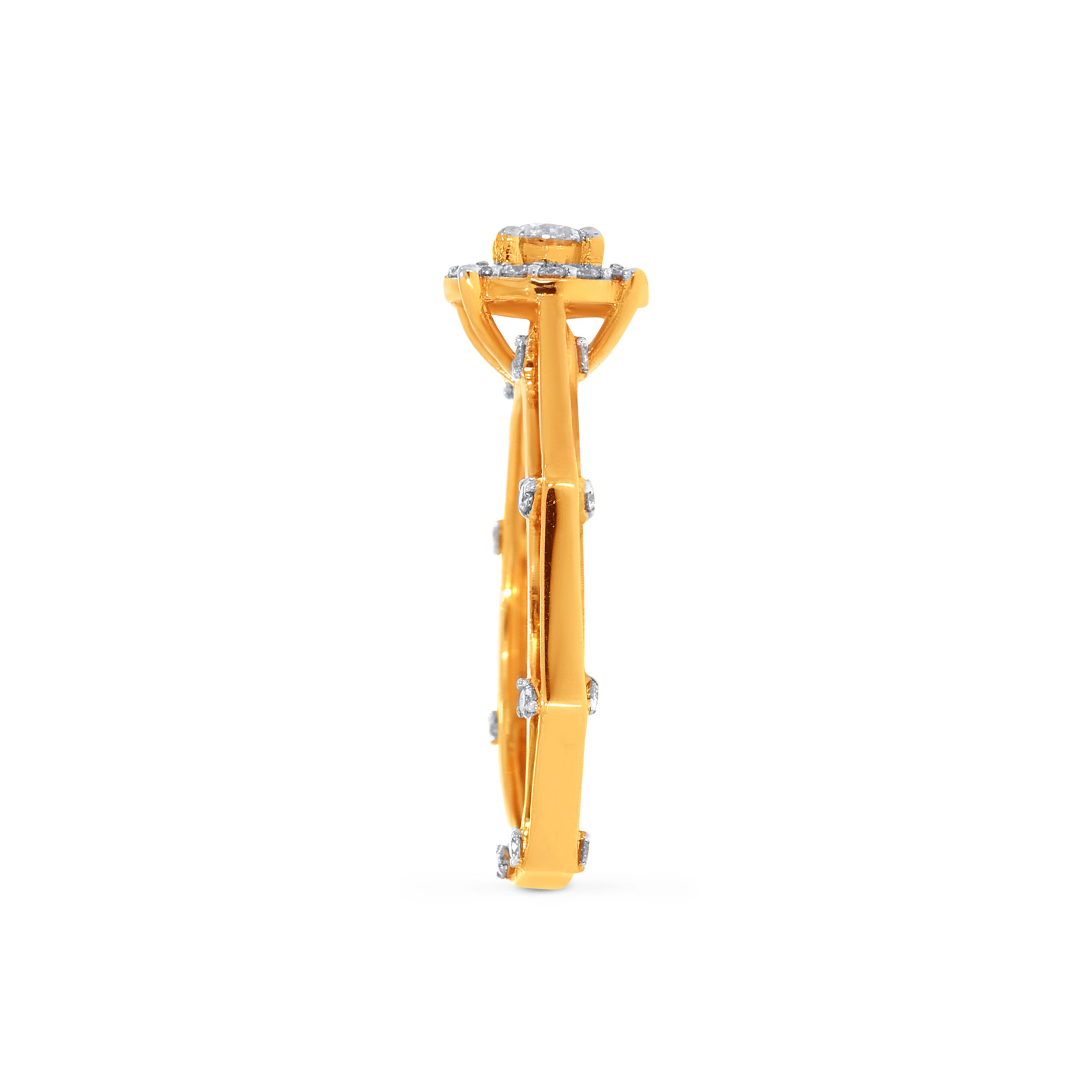 18K Yellow Gold Diamond Ring-DLR-D000634945 - Senco Gold and Diamonds