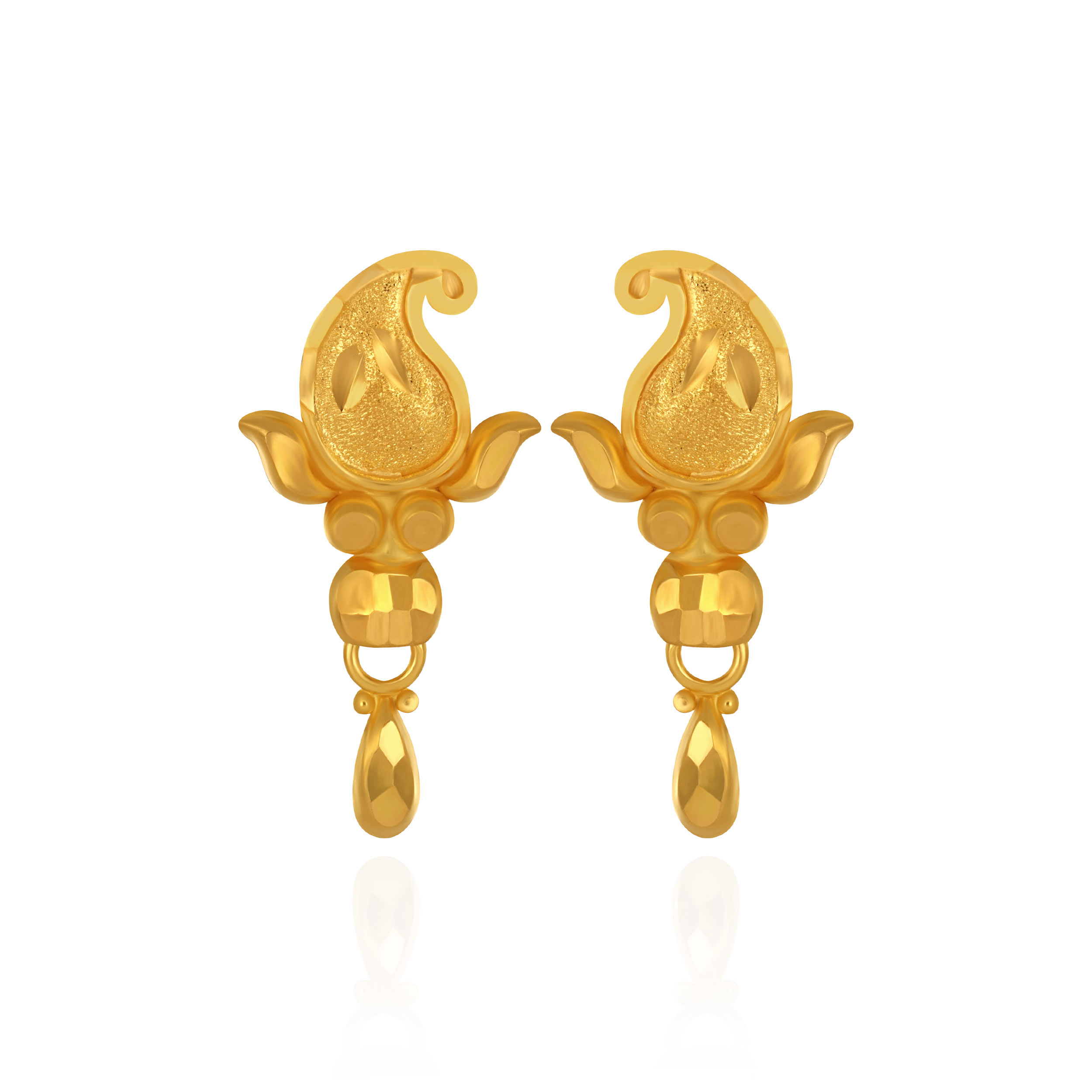 Classic Paisley Gold Earrings - Senco Gold and Diamonds