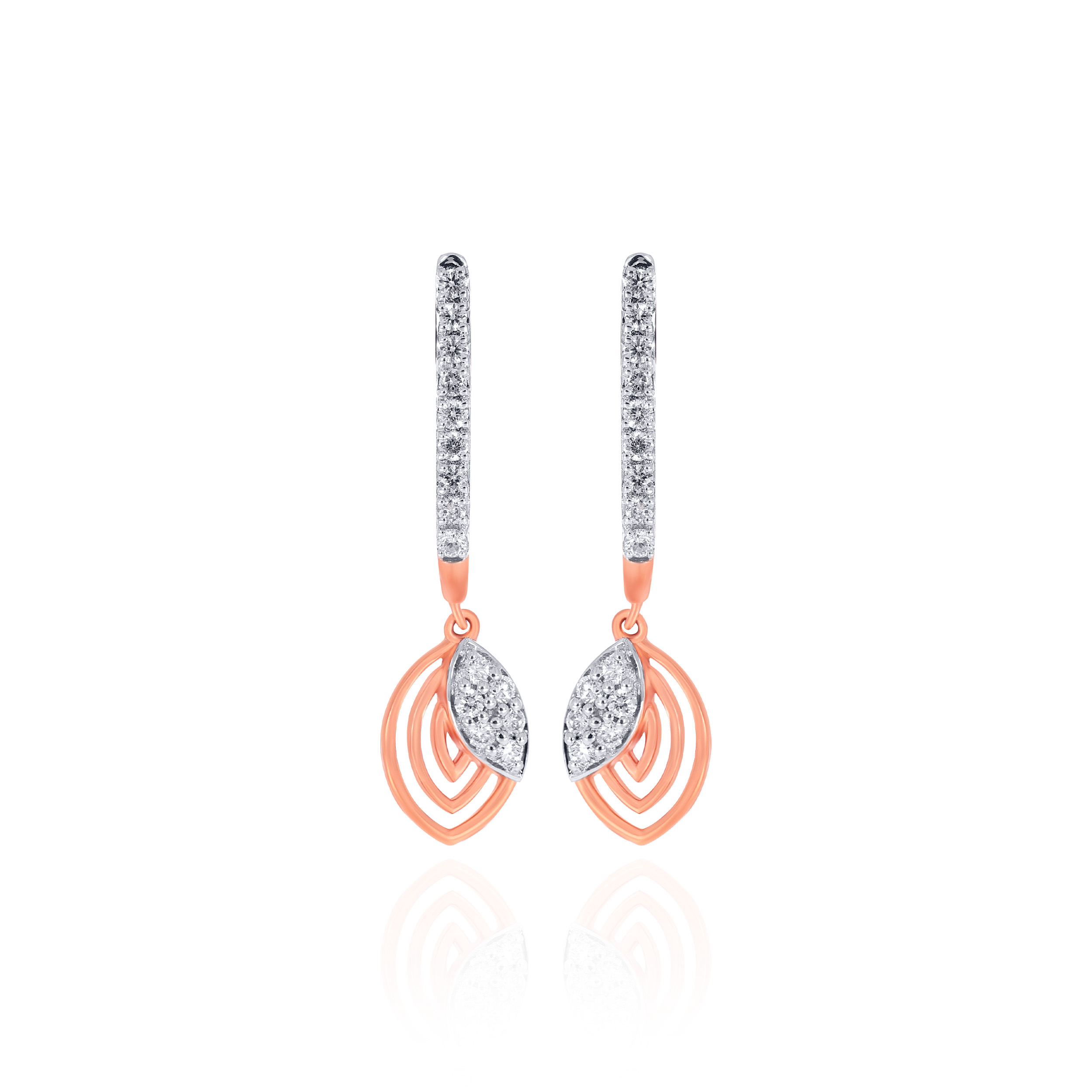 Gilded Grove Diamond Drop Earrings - Senco Gold and Diamonds