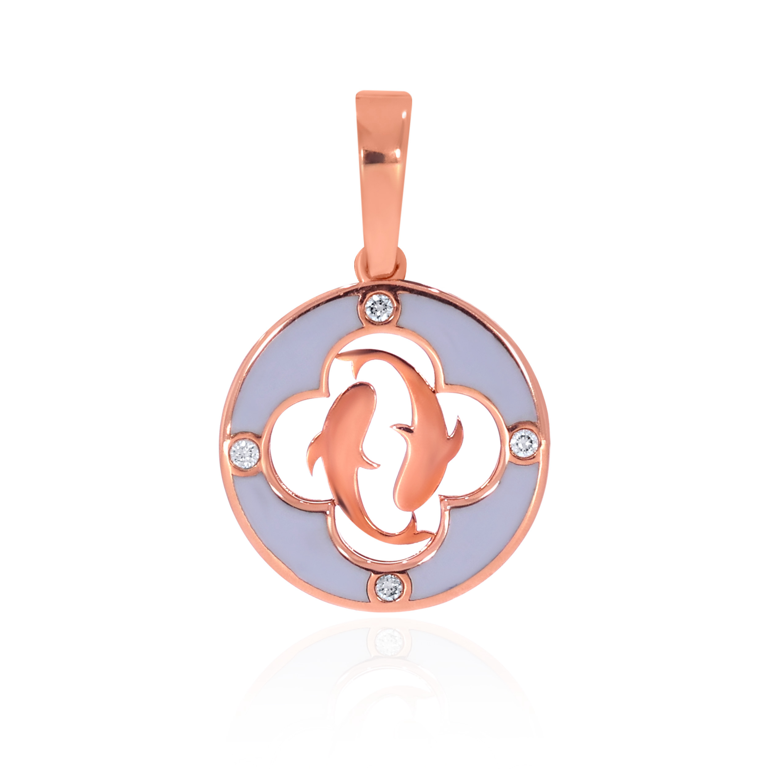 Pisces Ocean Flow Diamond Pendant - Senco Gold and Diamonds