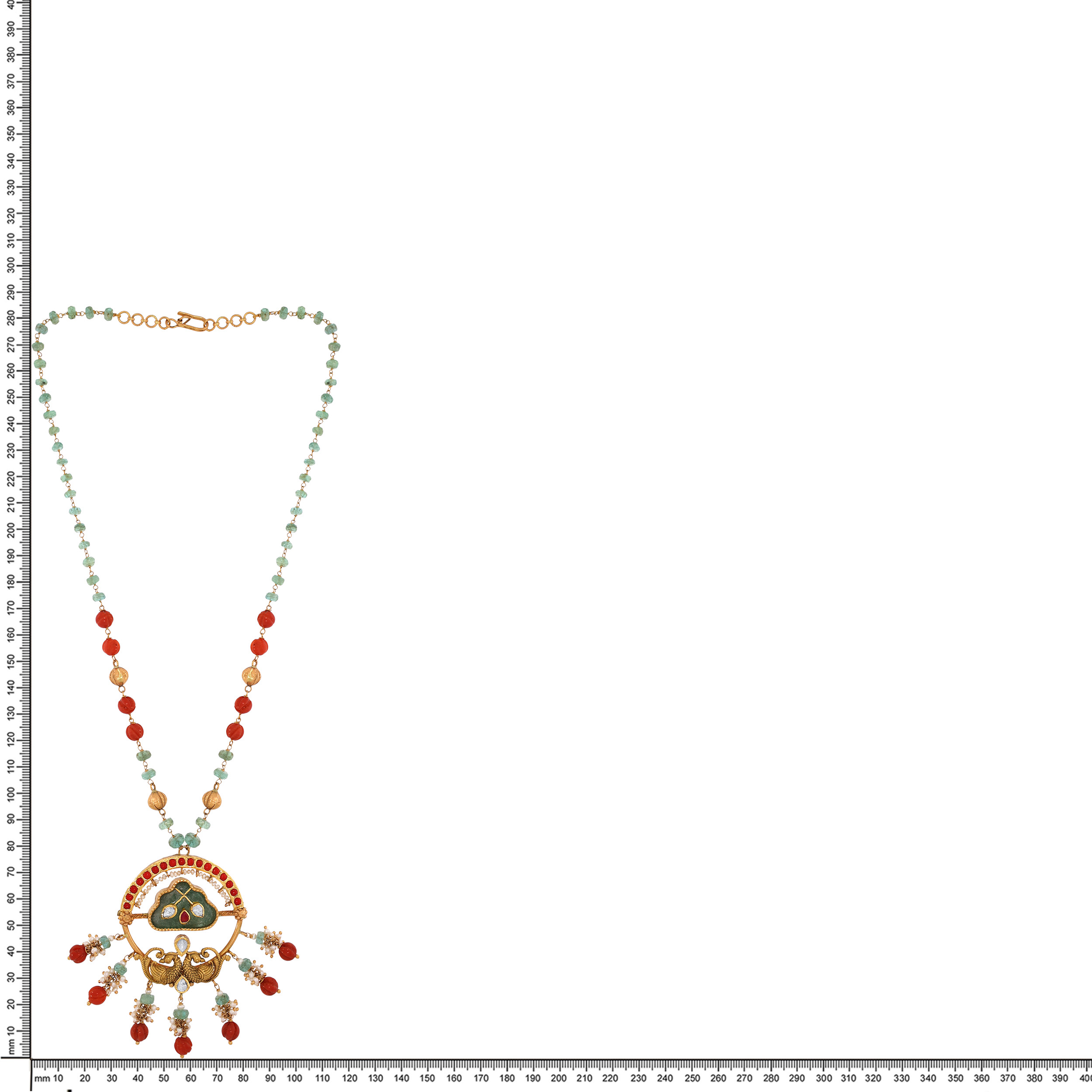 22K Yellow Gold Kundan Necklace-GN-D000782875 - Senco Gold and Diamonds