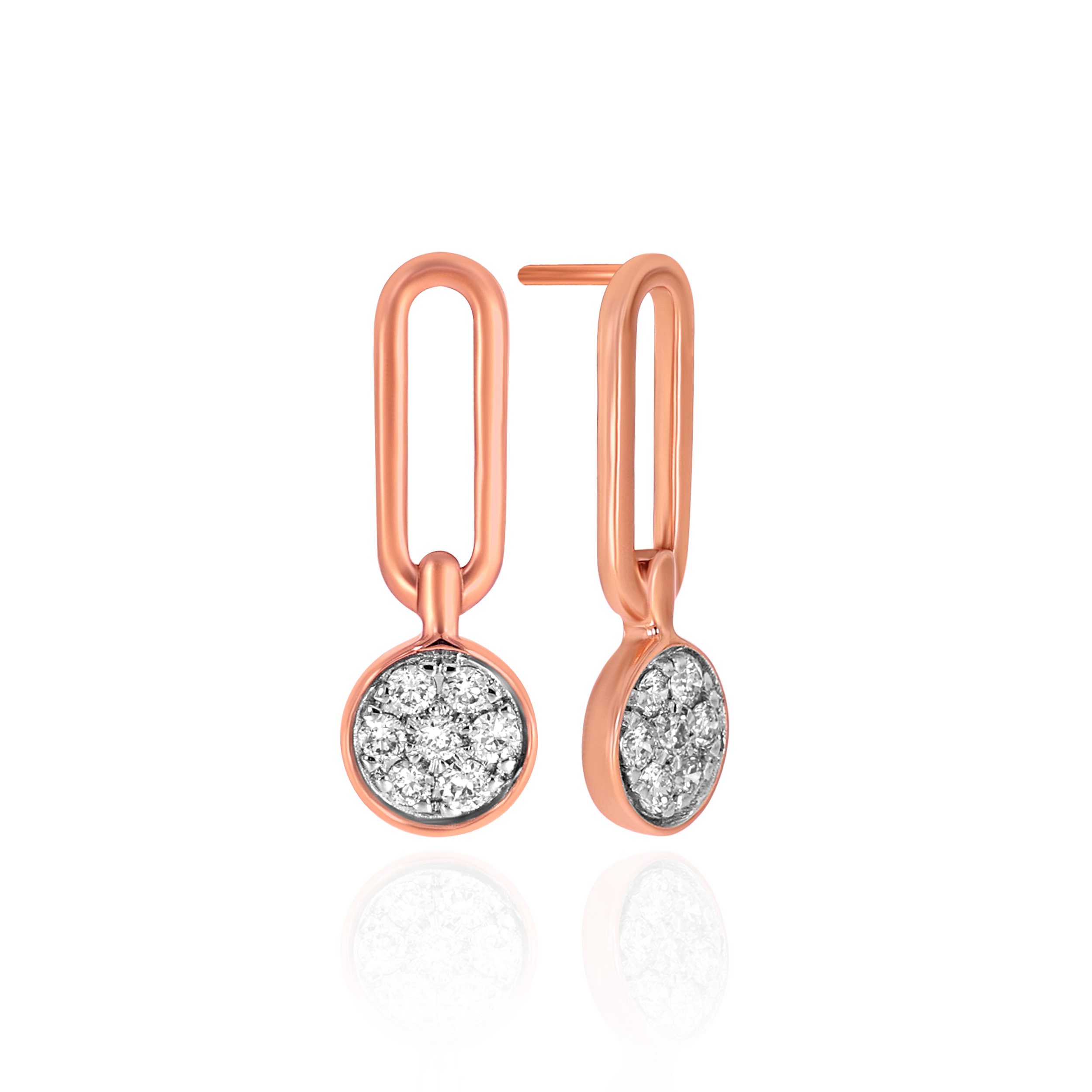 Contemporary Glamour Diamond Drop Earrings - Senco Gold and Diamonds