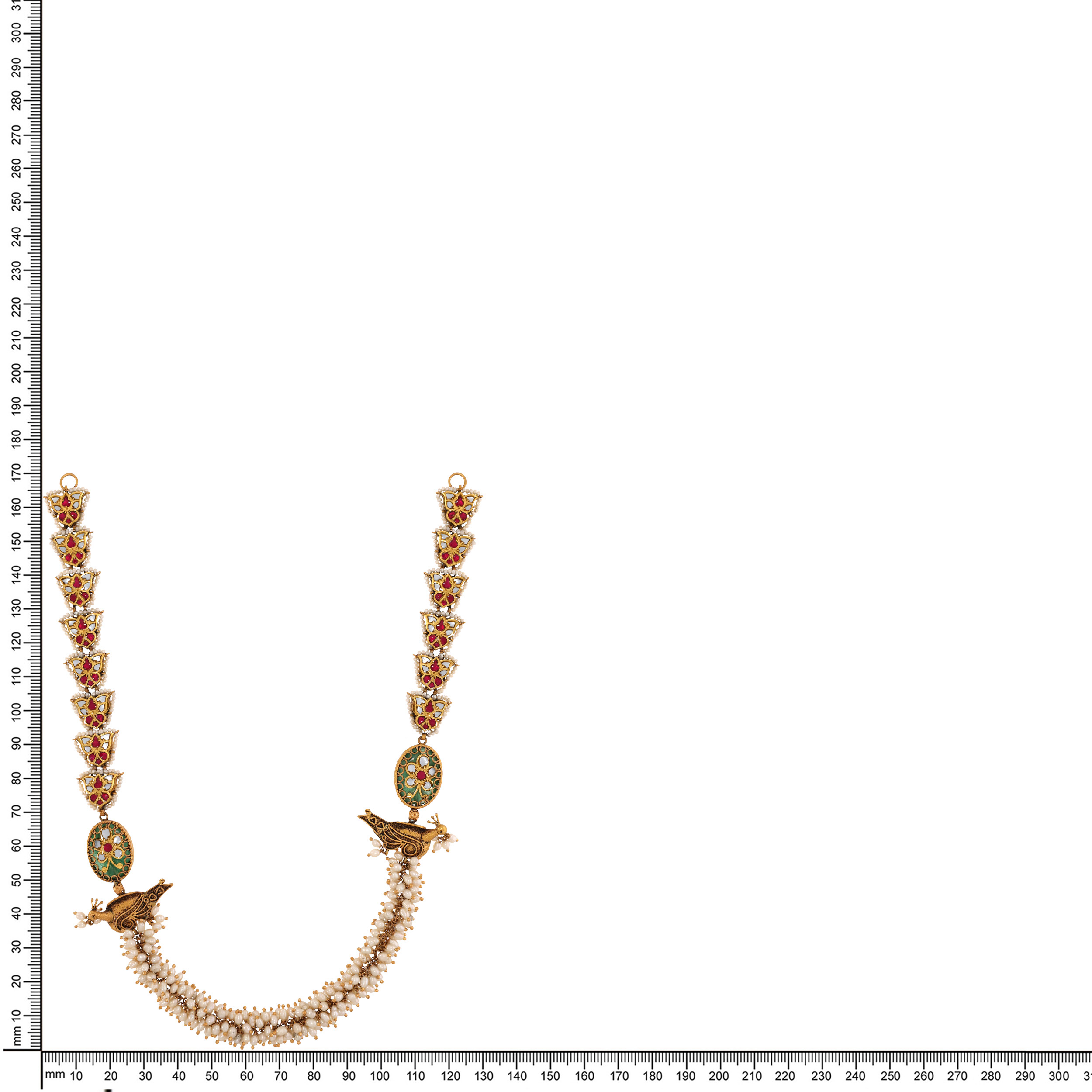 22K Yellow Gold Kundan Necklace-GN-D000788446 - Senco Gold and Diamonds