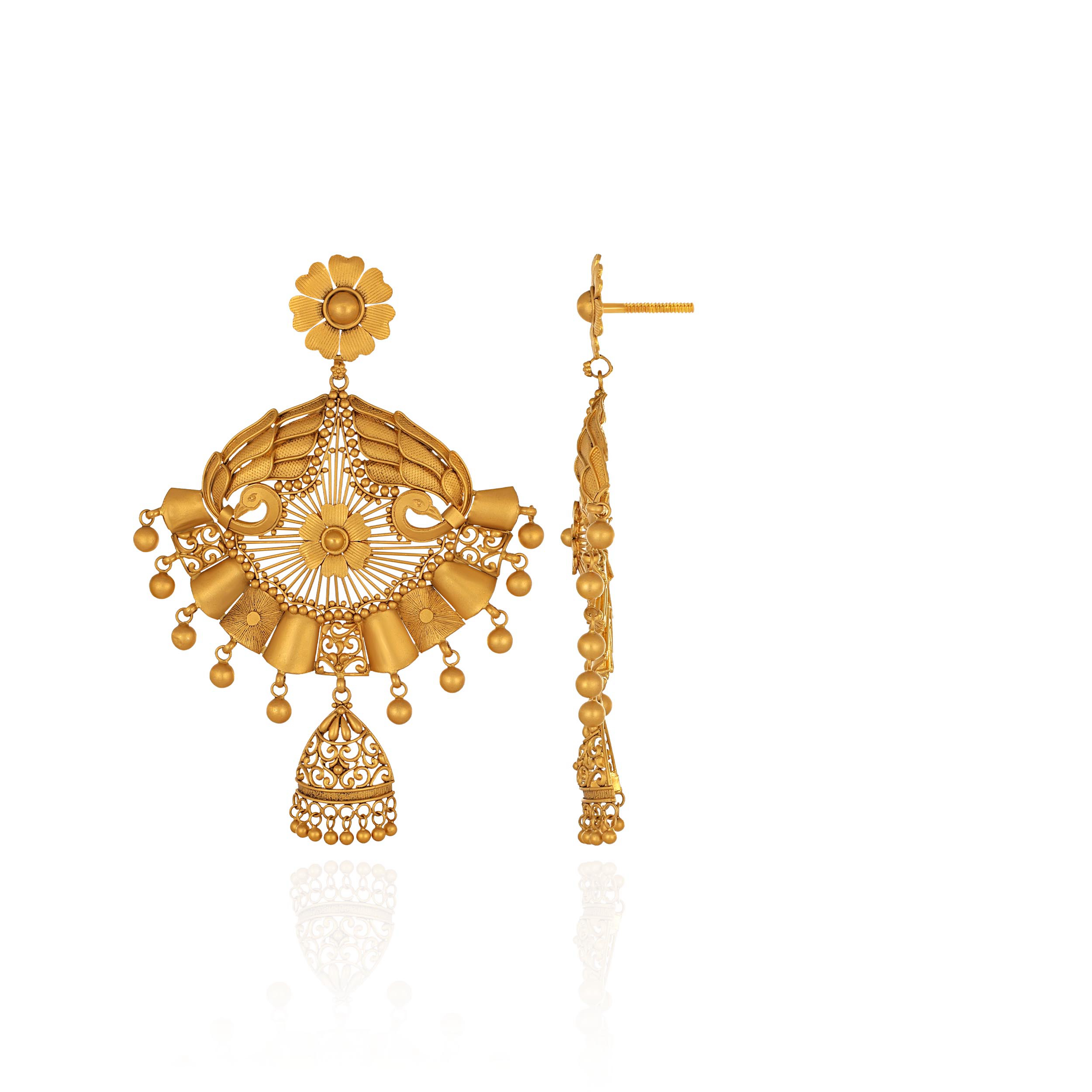 Royal Legacy Gold Earrings - Senco Gold and Diamonds