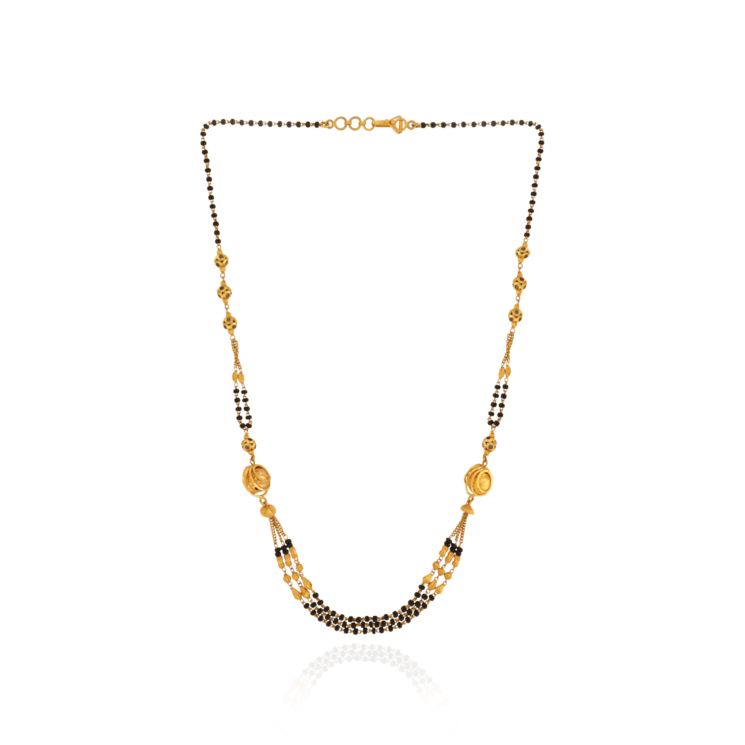 Blooming Elegance Gold Mangalsutra - Senco Gold and Diamonds