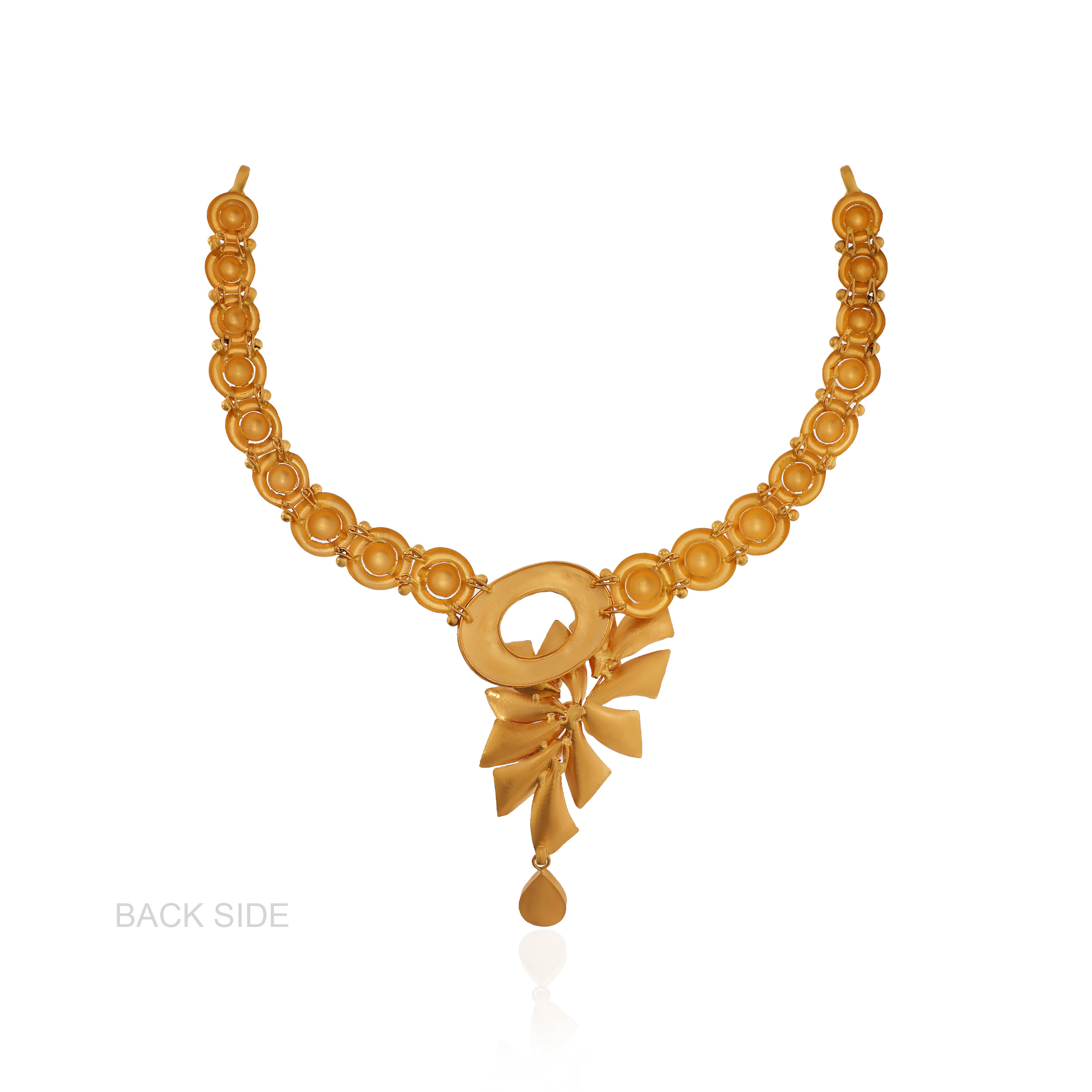22K Yellow Gold Antique Kundan Necklace-GN-D000779660 - Senco Gold and Diamonds