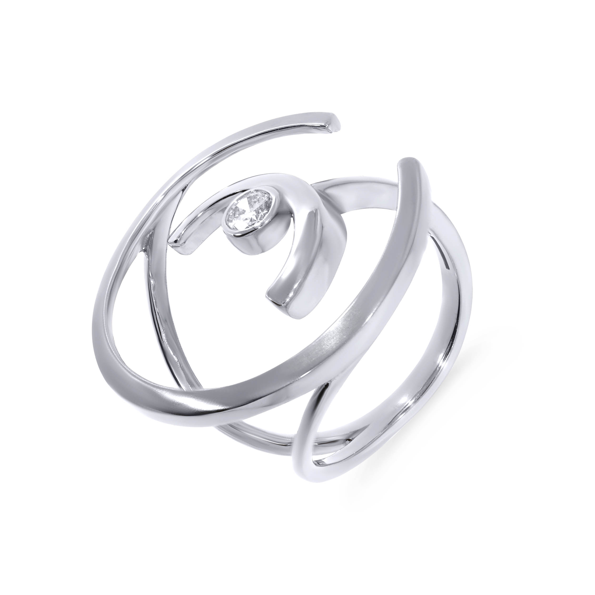 Sleek 'C'harisma Platinum Ring - Senco Gold and Diamonds