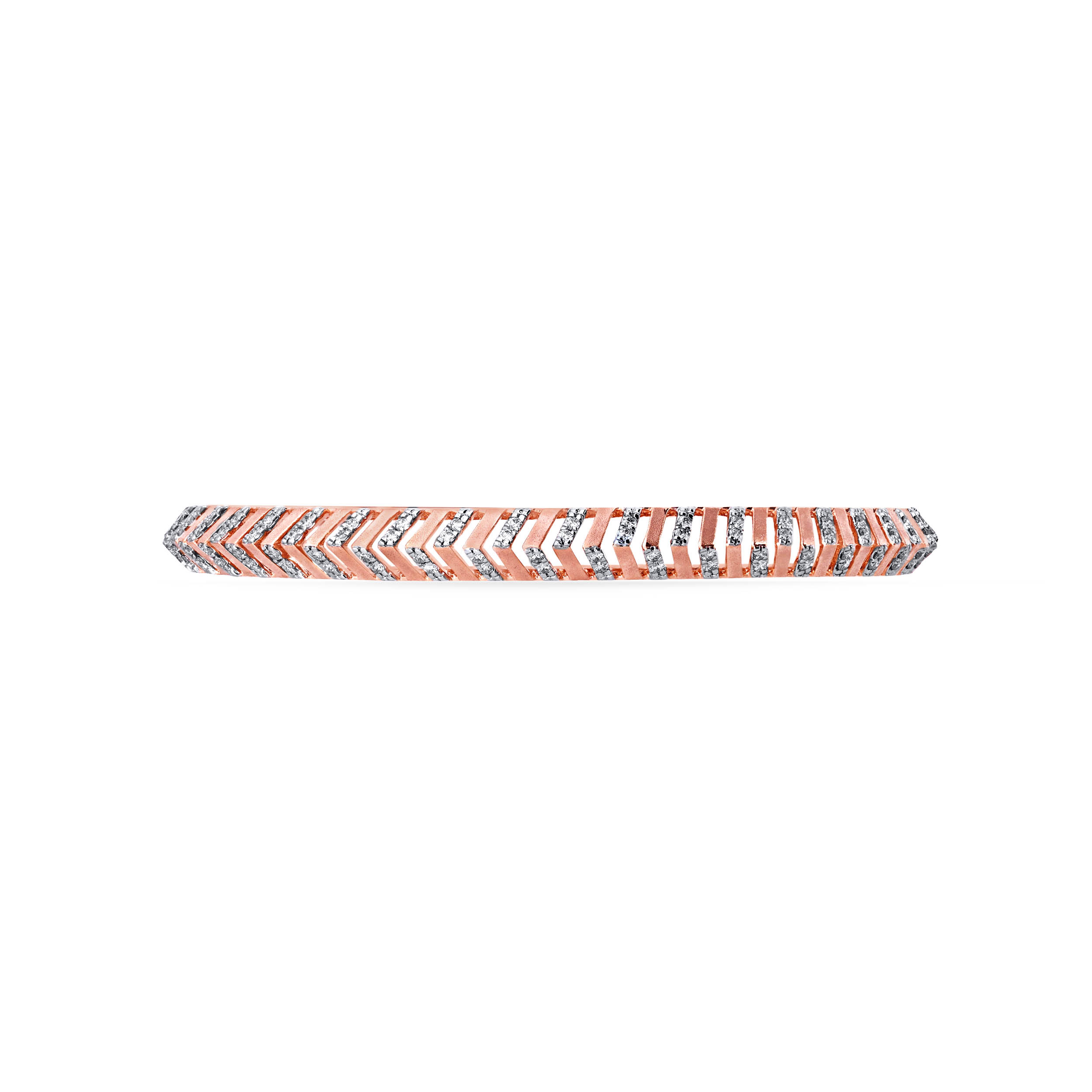 Arrow Glam Diamond Bangle - Senco Gold and Diamonds