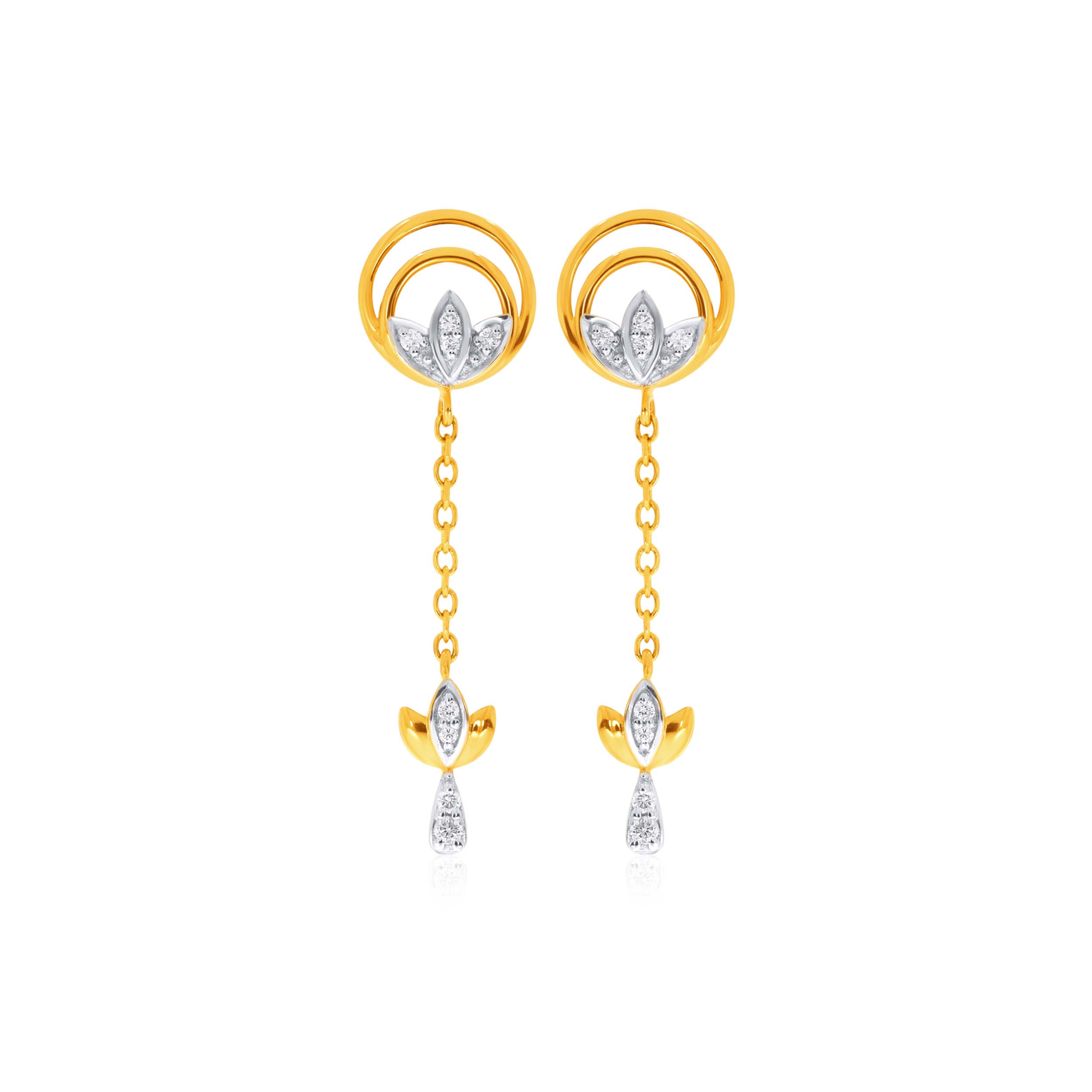 Symbol of Purity Diamond Drop Earrings - Senco Gold and Diamonds