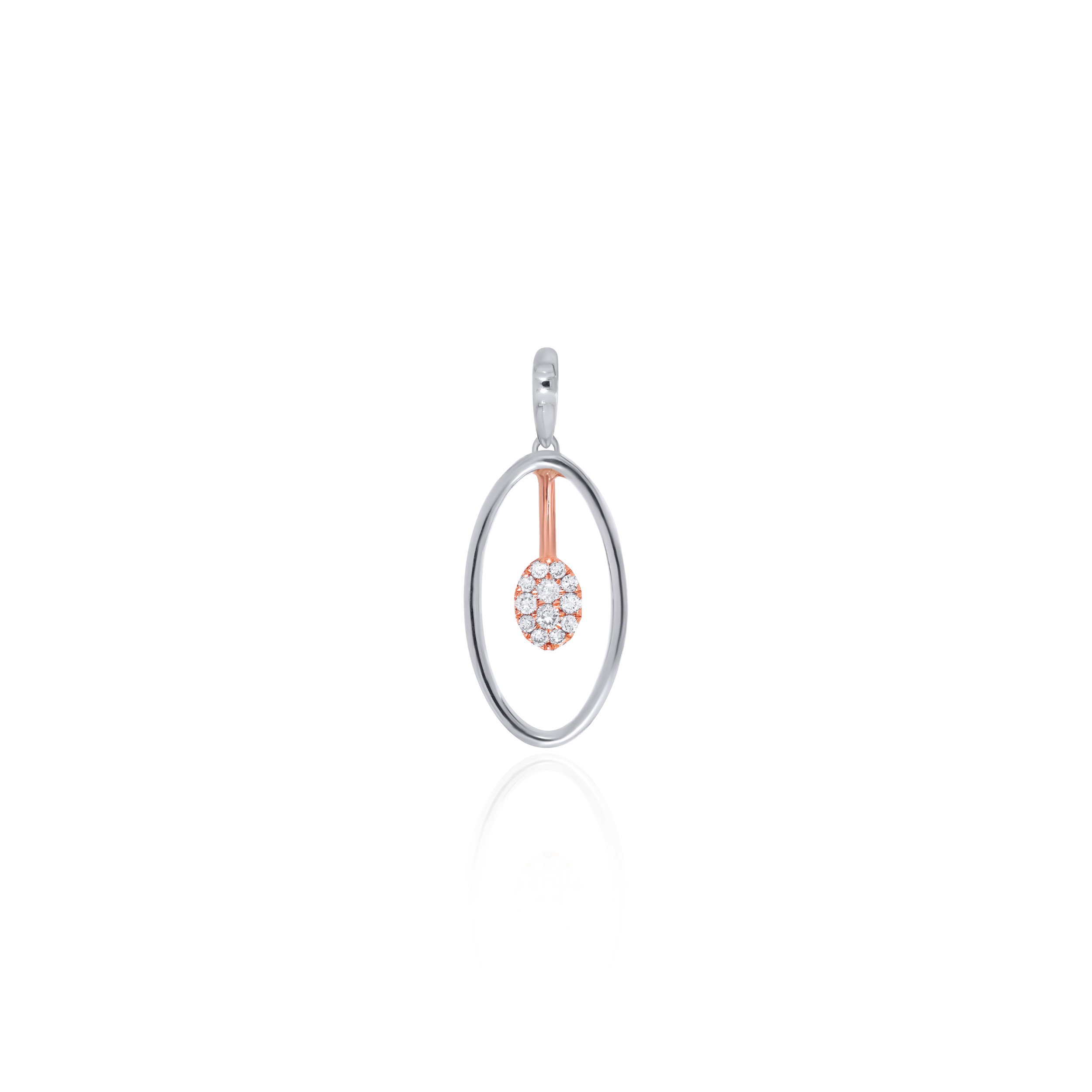 Modern Flair Platinum Diamond Pendant - Senco Gold and Diamonds