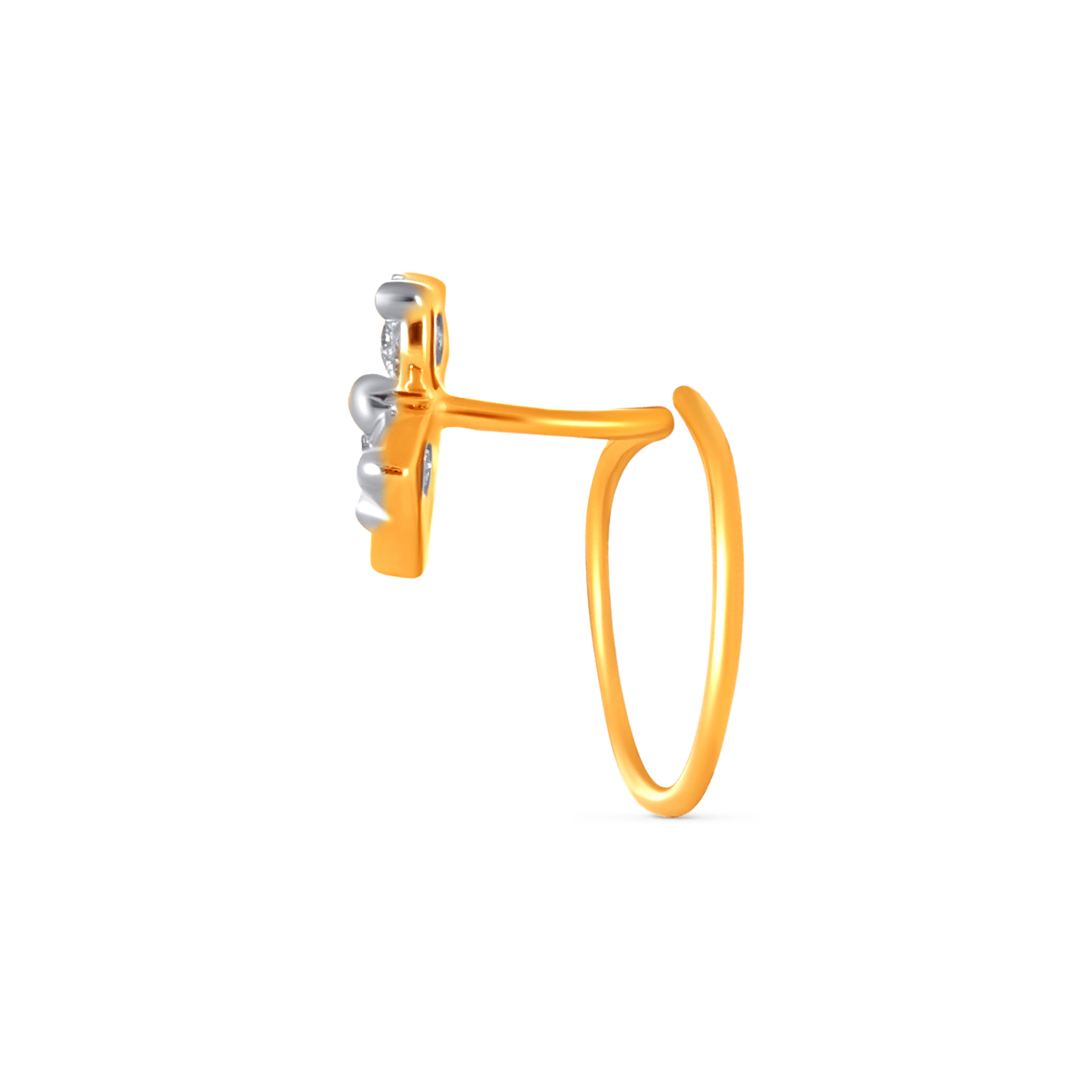 Cloverlight Diamond Nose Pin - Senco Gold and Diamonds