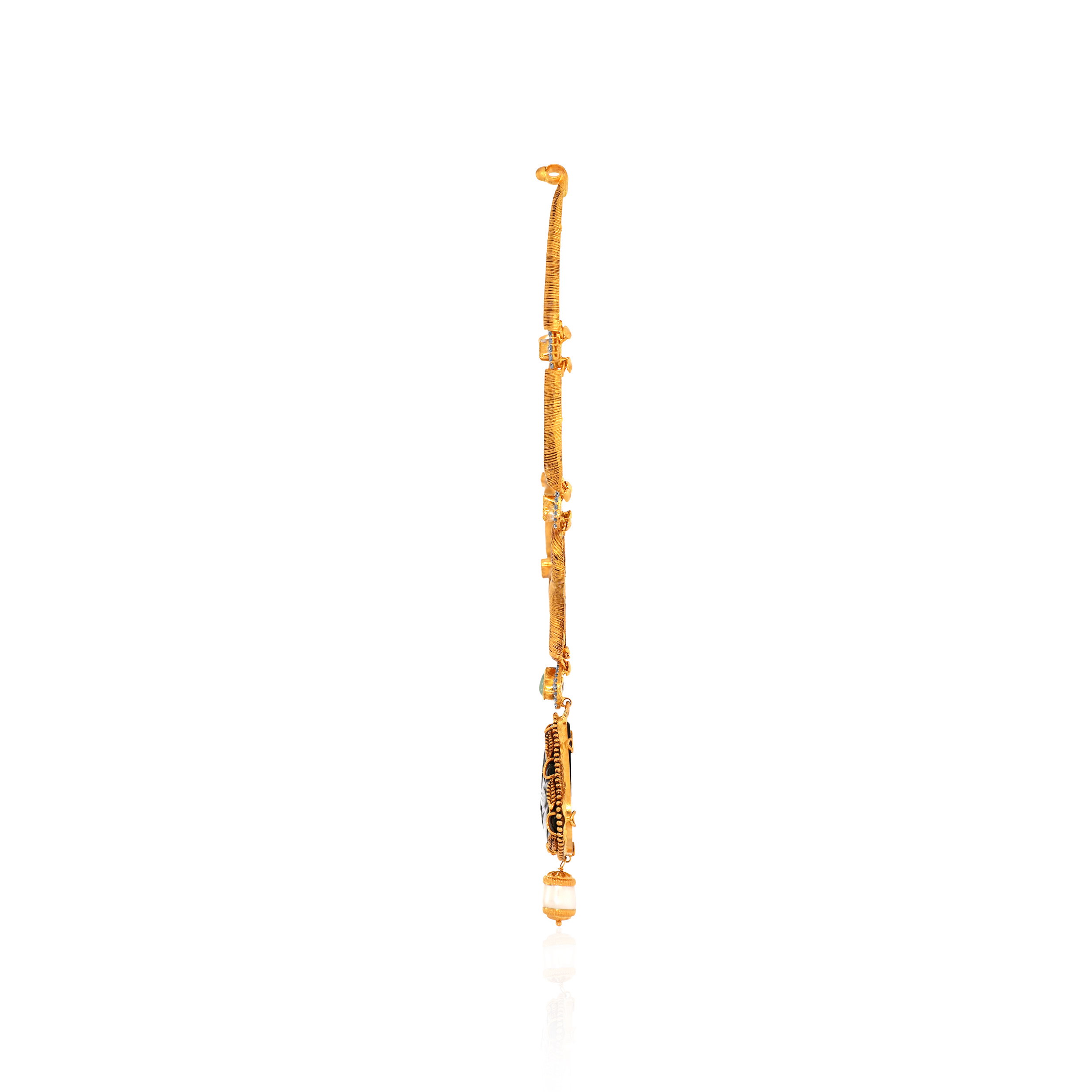 22K Yellow Gold Kundan Necklace-GN-D000788426 - Senco Gold and Diamonds