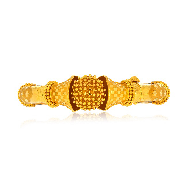 Royal Gharana Gold Bangle - Senco Gold and Diamonds