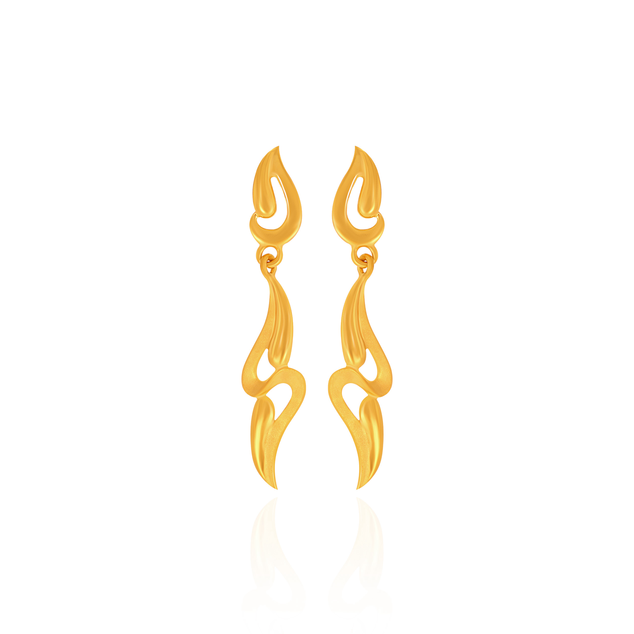 Sylvan Vine Cascade Gold Earrings - Senco Gold and Diamonds
