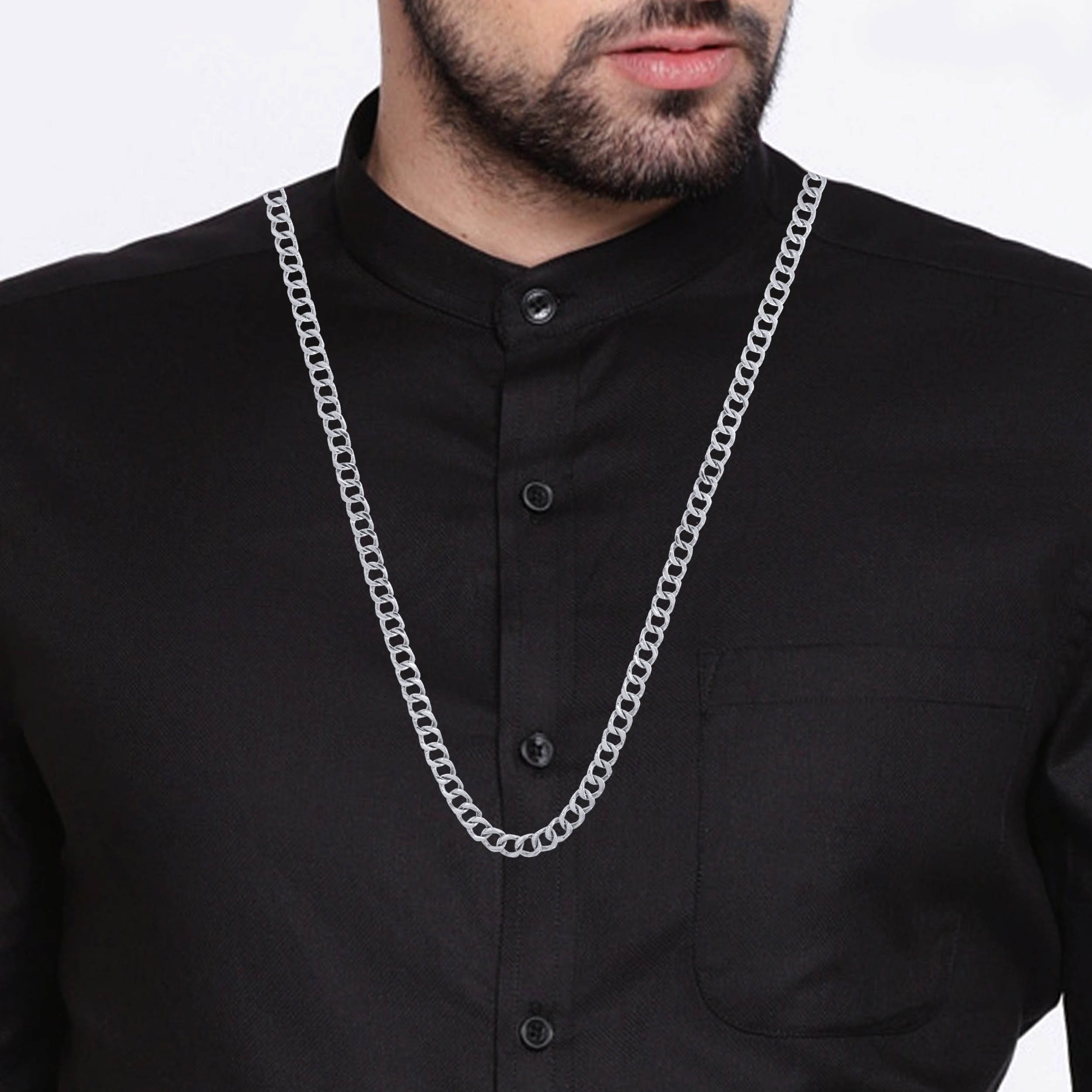 Modern Zeal Men Platinum Chain - Senco Gold and Diamonds
